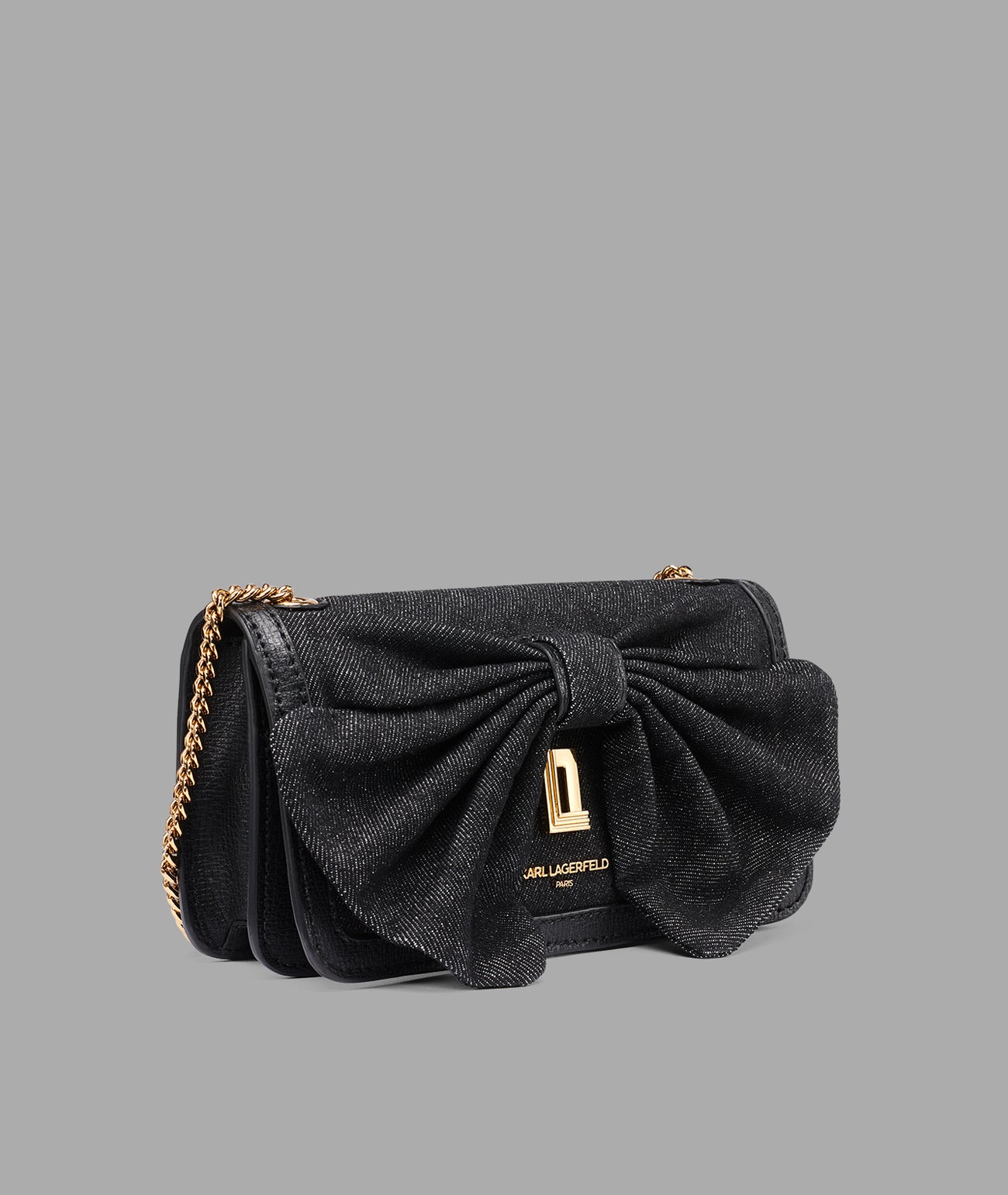 KOSETTE DENIM SHOULDER BAG WITH BOW View 2 | Women's Shoulder Bags