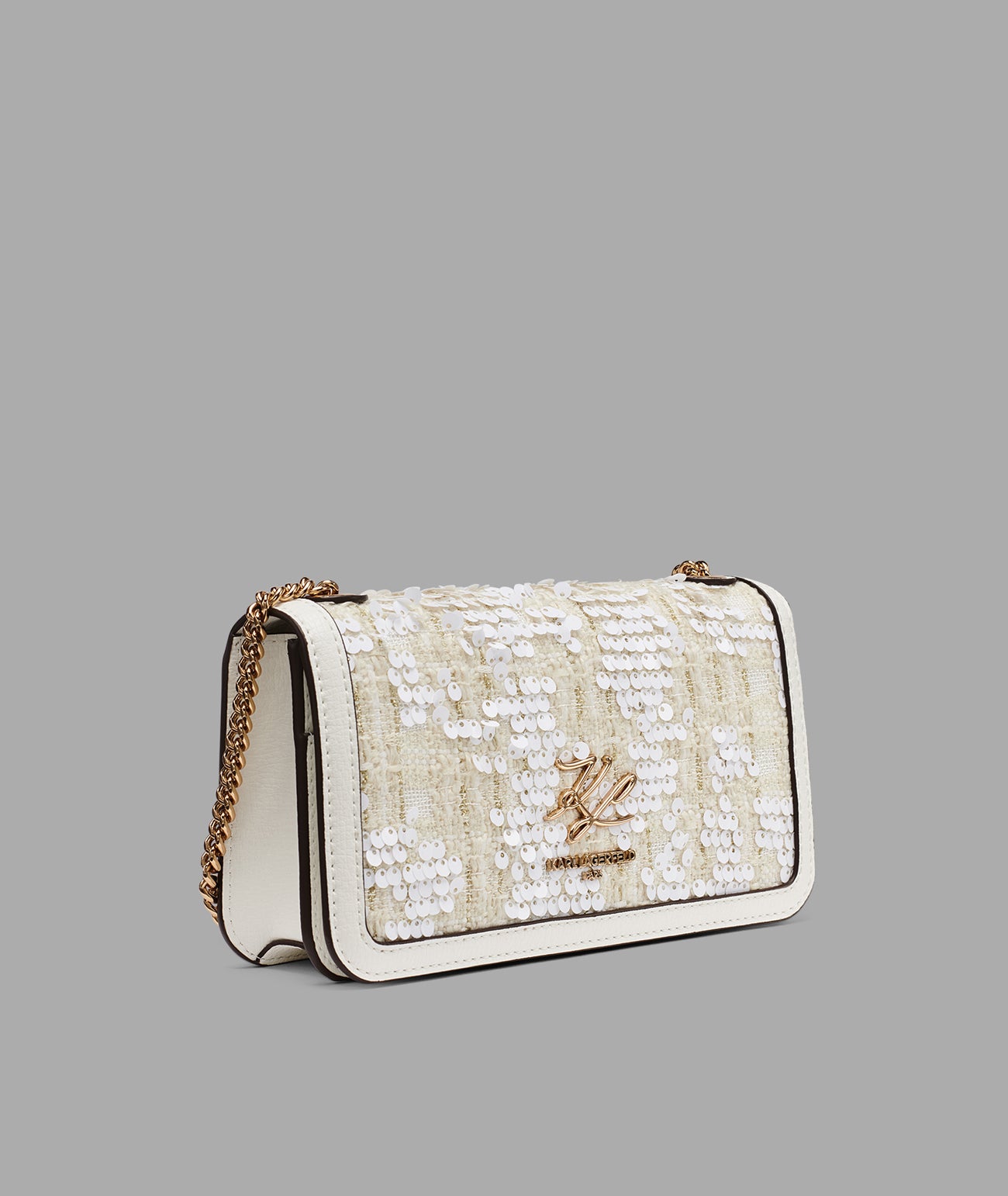KOSETTE SEQUIN TWEED SHOULDER BAG VIEW 2