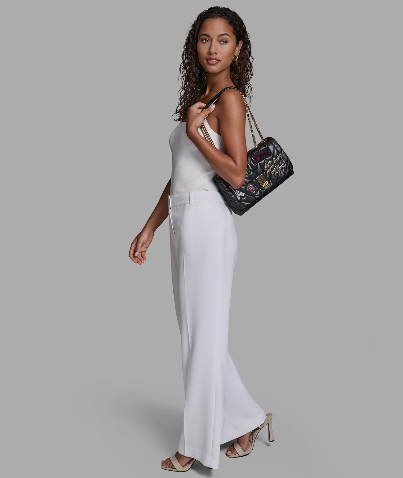 LAFAYETTE SHOULDER BAG WITH PARIS PATCH VIEW 8 | Women's Shoulder Bags