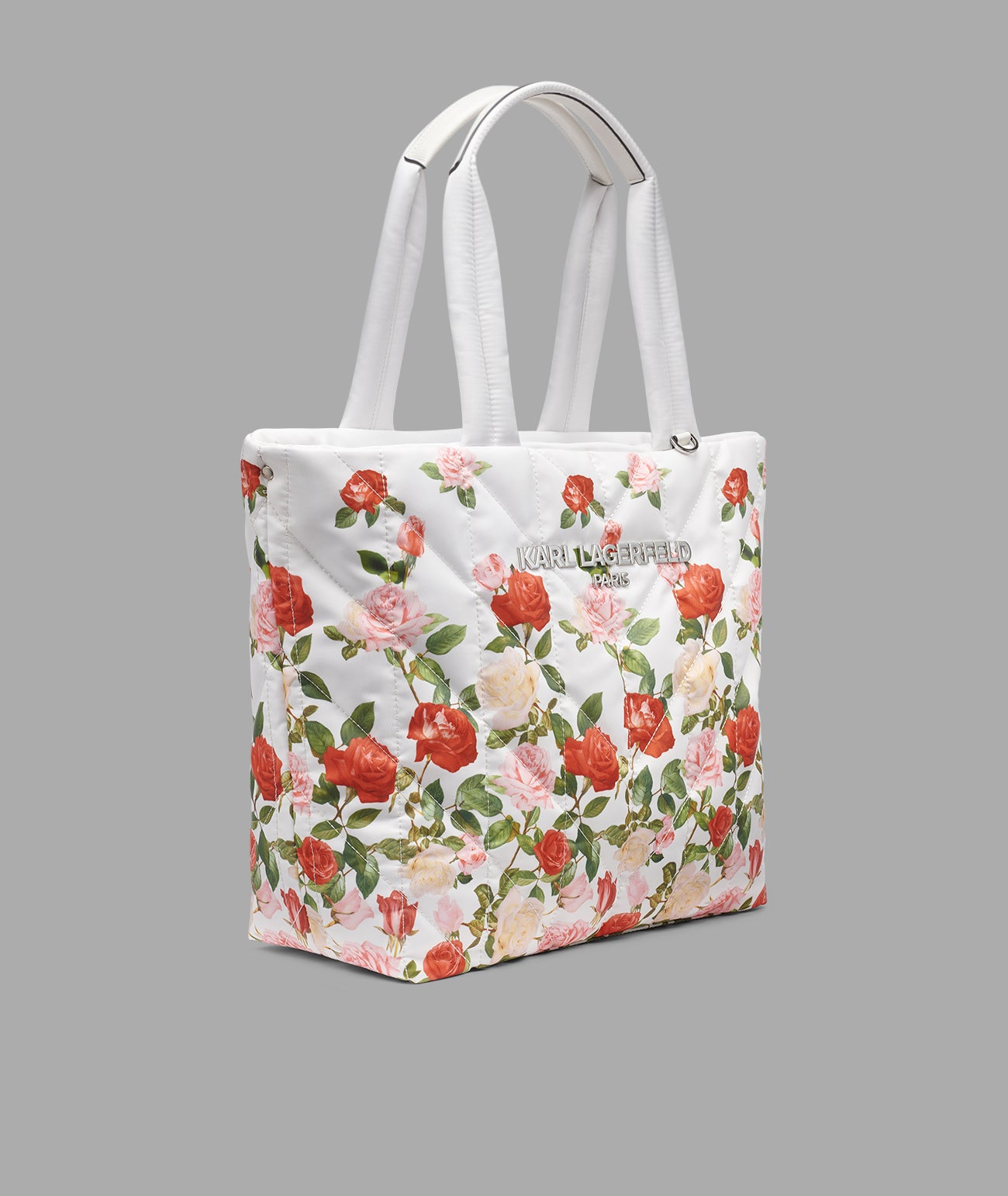 VOYAGE NYLON TOTE WITH FLOWER View 2 | Women's Totes