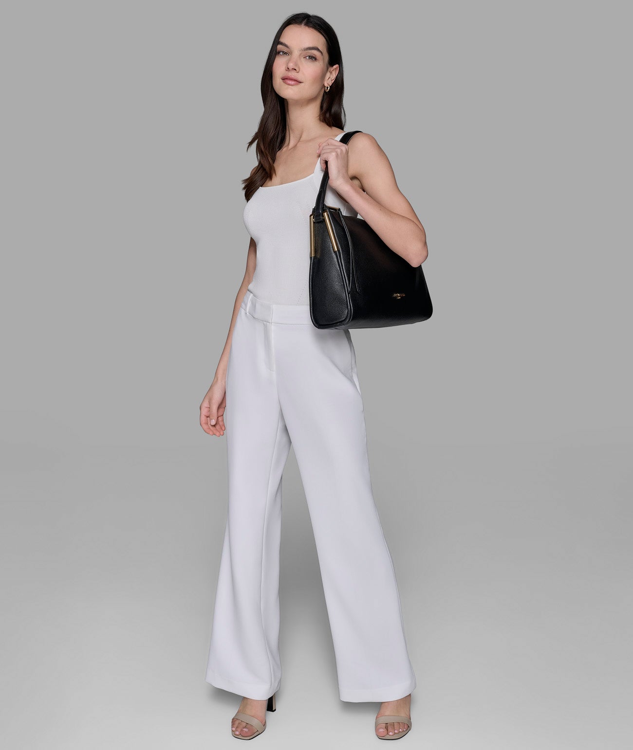 VALERIE LEATHER SHOULDER BAG VIEW 7