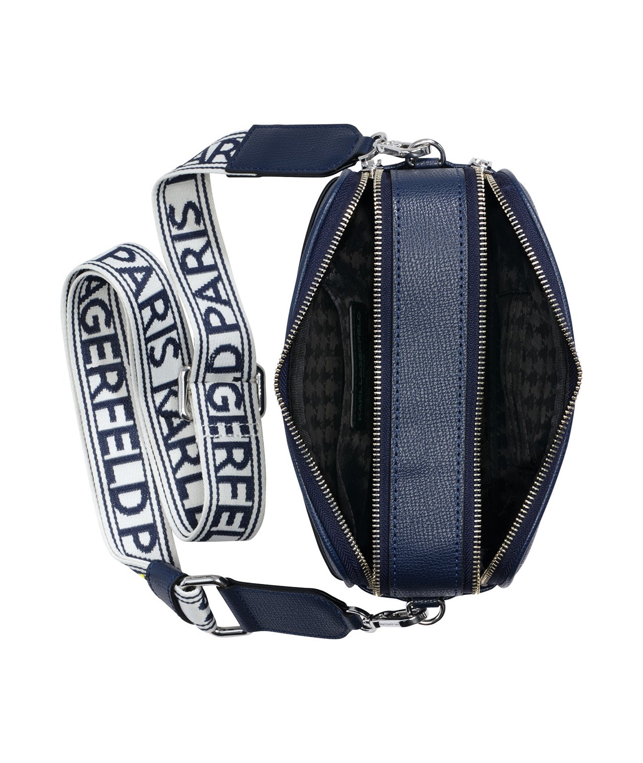 MAYBELLE ROUND HEAD DUO CAMERA CROSSBODY | Karl Lagerfeld Paris