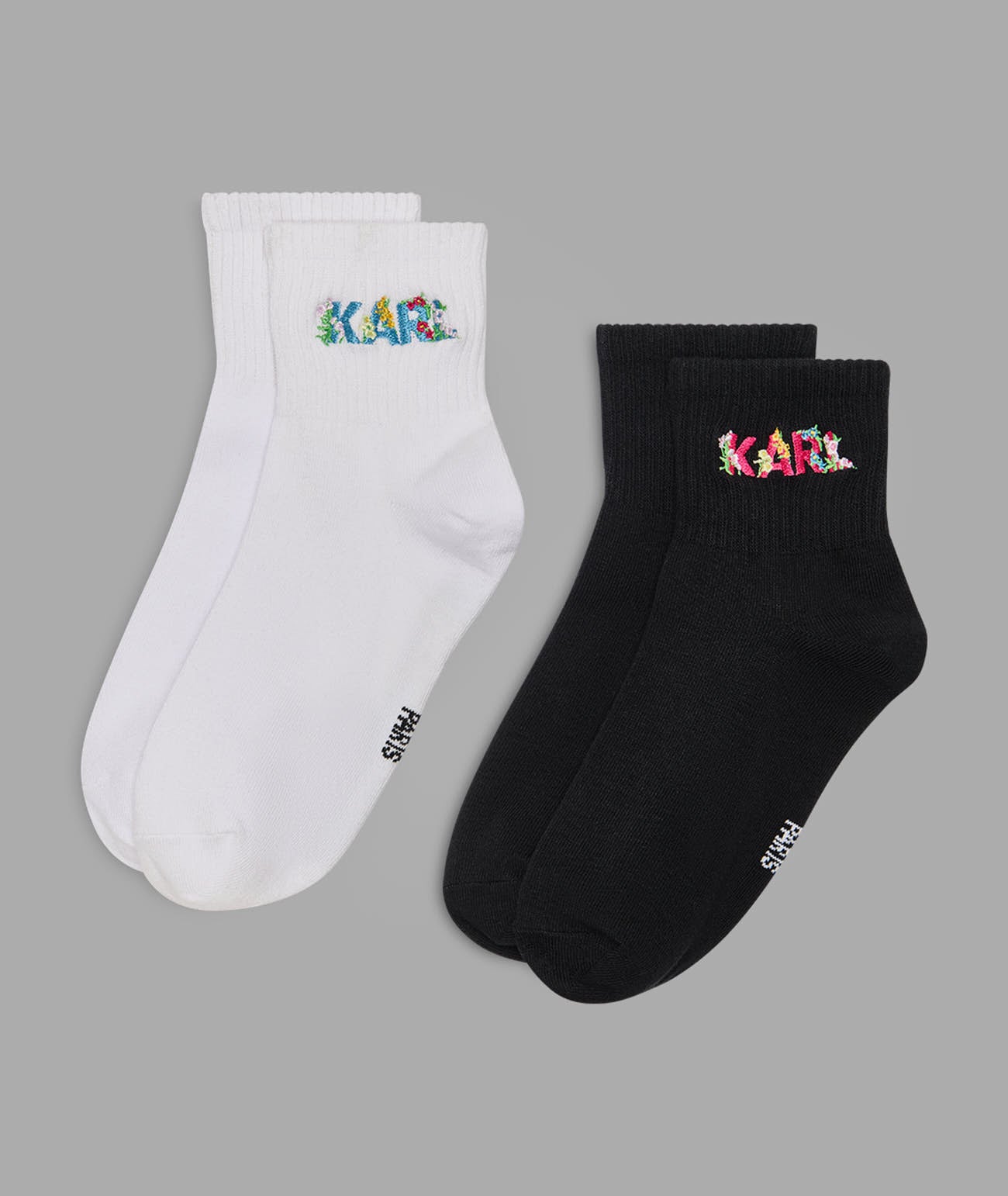 2 PACK FLORAL KARL ANKLE SOCK SET View 2 | Gifts Under $50