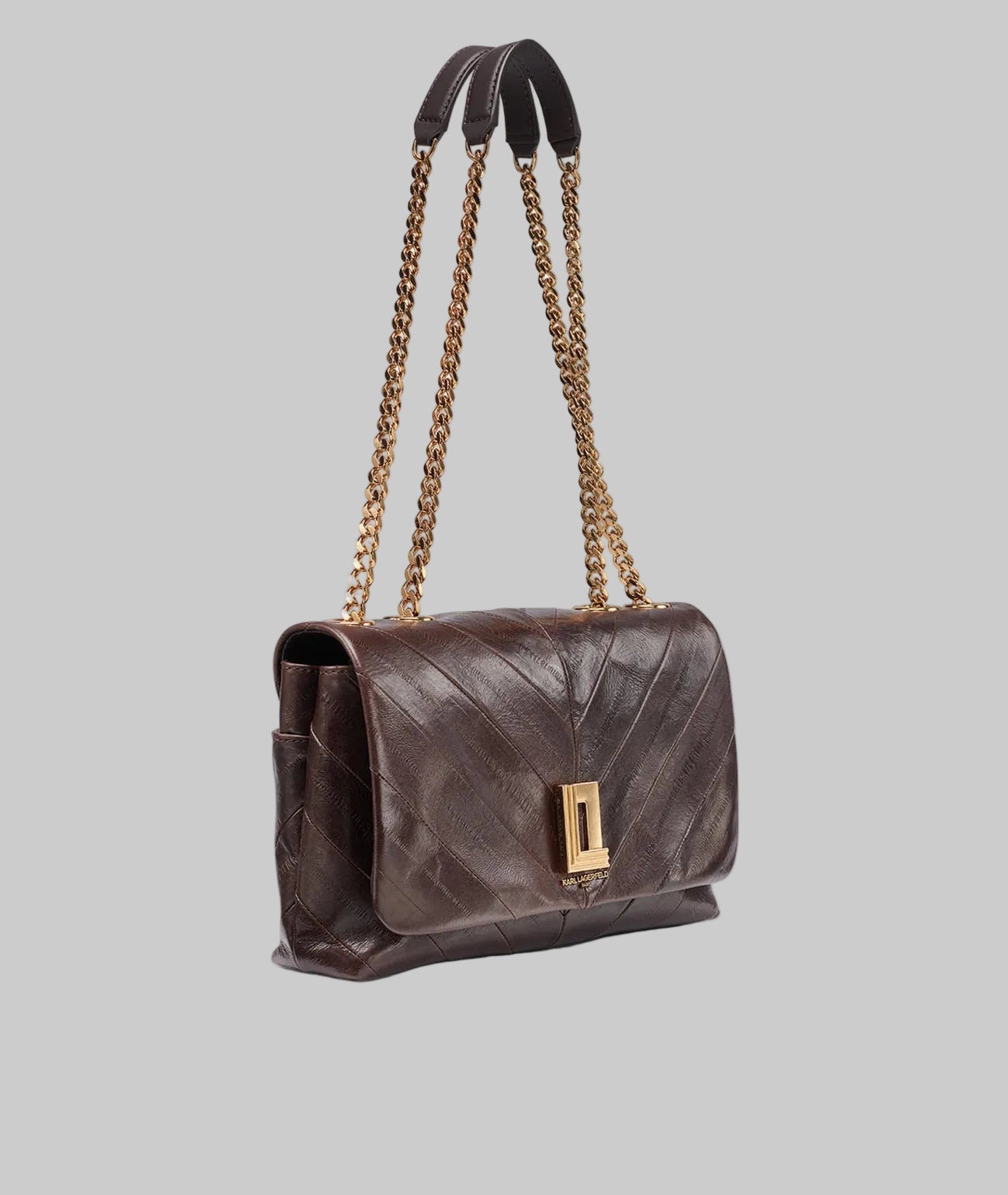 LAFAYETTE CHEVRON EEL SHOULDER BAG View 2 | Dress and Handbag Essentials