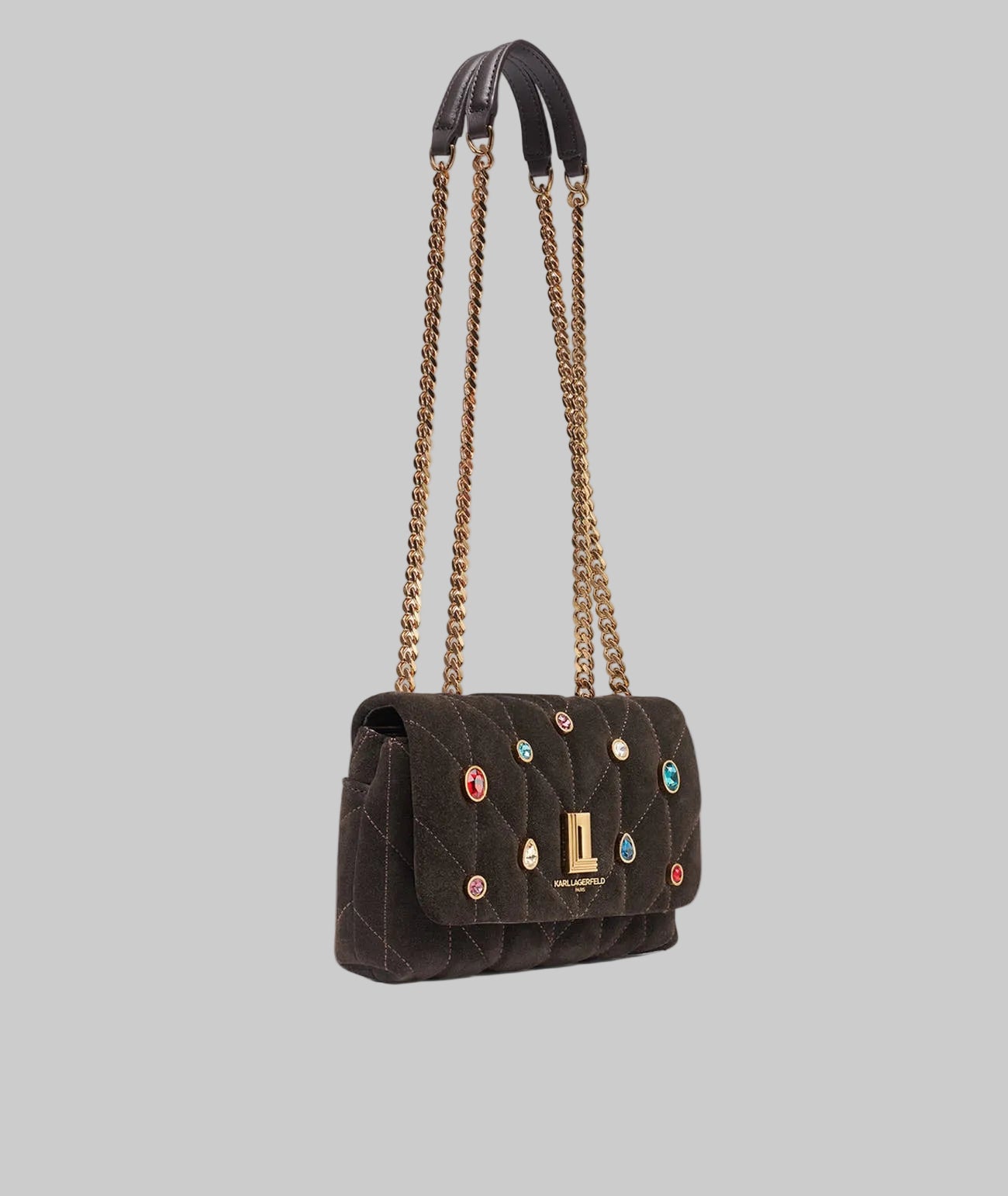 LAFAYETTE SMALL SUEDE CROSSBODY WITH GEMS VIEW 2