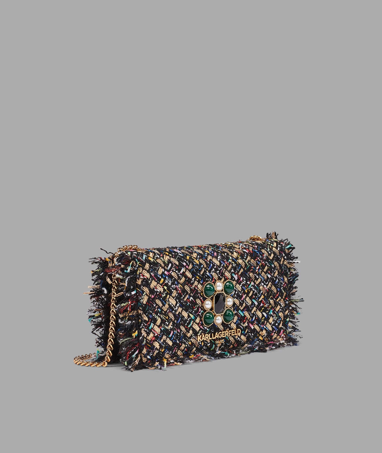 KOSETTE TWEED CROSSBODY WITH BROCHE VIEW 2