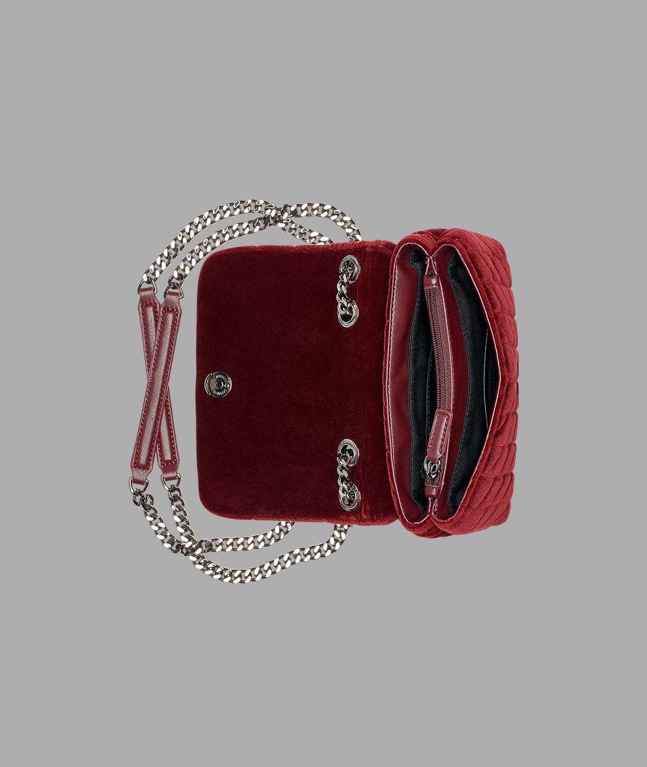 LAFAYETTE SMALL VELVET CROSSBODY WITH PAVE VIEW 4