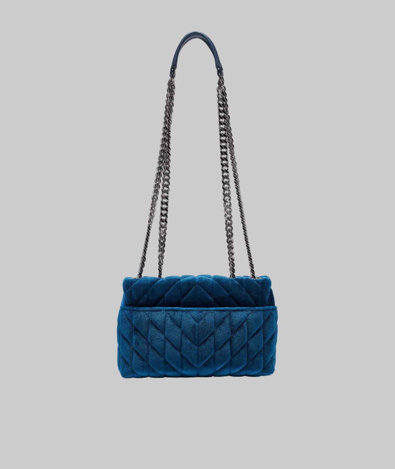 LAFAYETTE SMALL VELVET CROSSBODY WITH PAVE VIEW 3