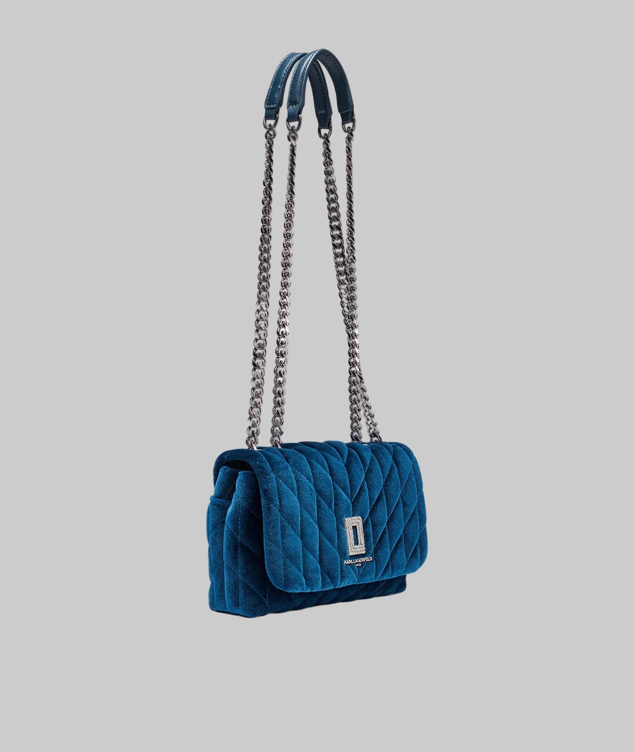 LAFAYETTE SMALL VELVET CROSSBODY WITH PAVE VIEW 2