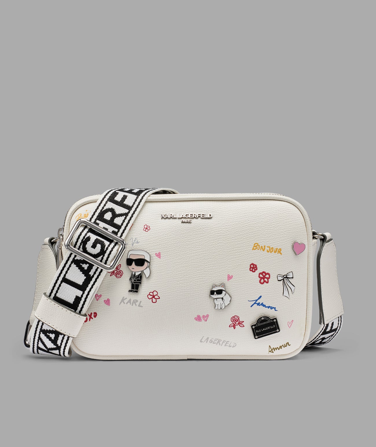 MAYBELLE PRINTED PARIS THEME CROSSBODY VIEW 1