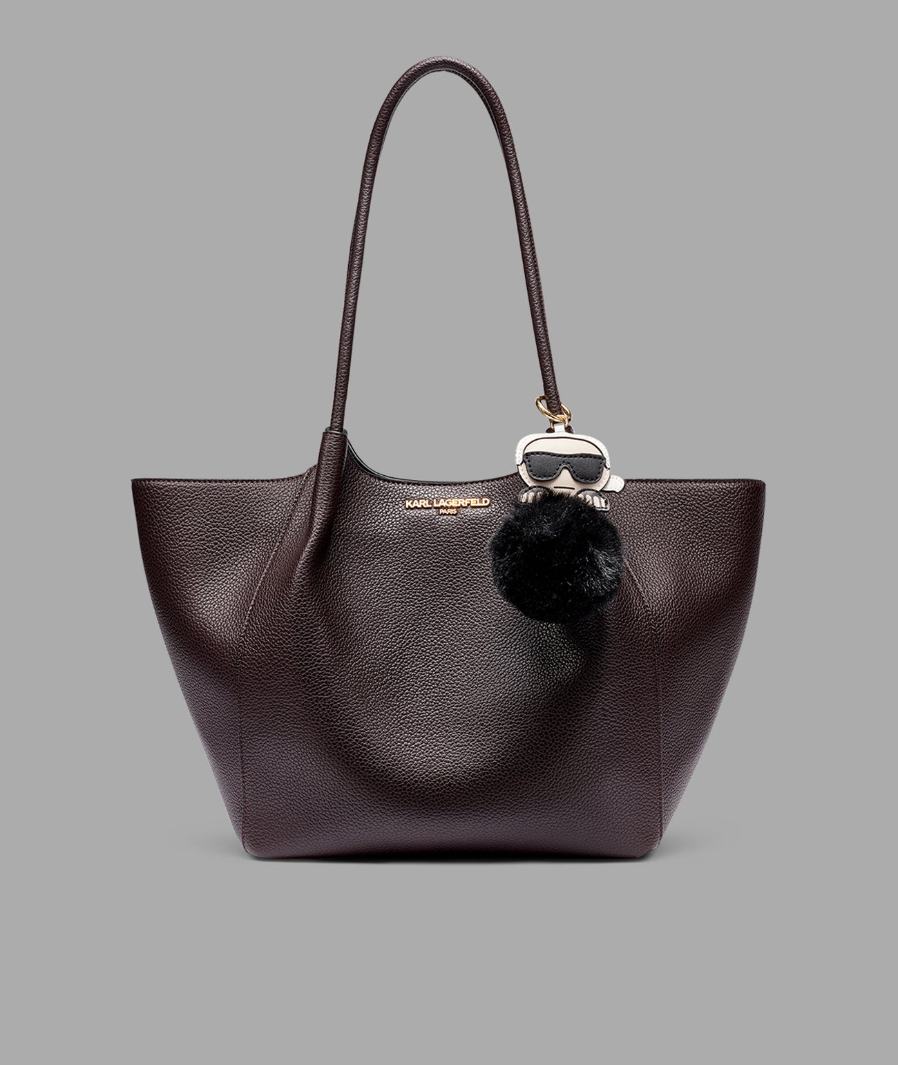 CROIX TOTE WITH KARL POM VIEW 1