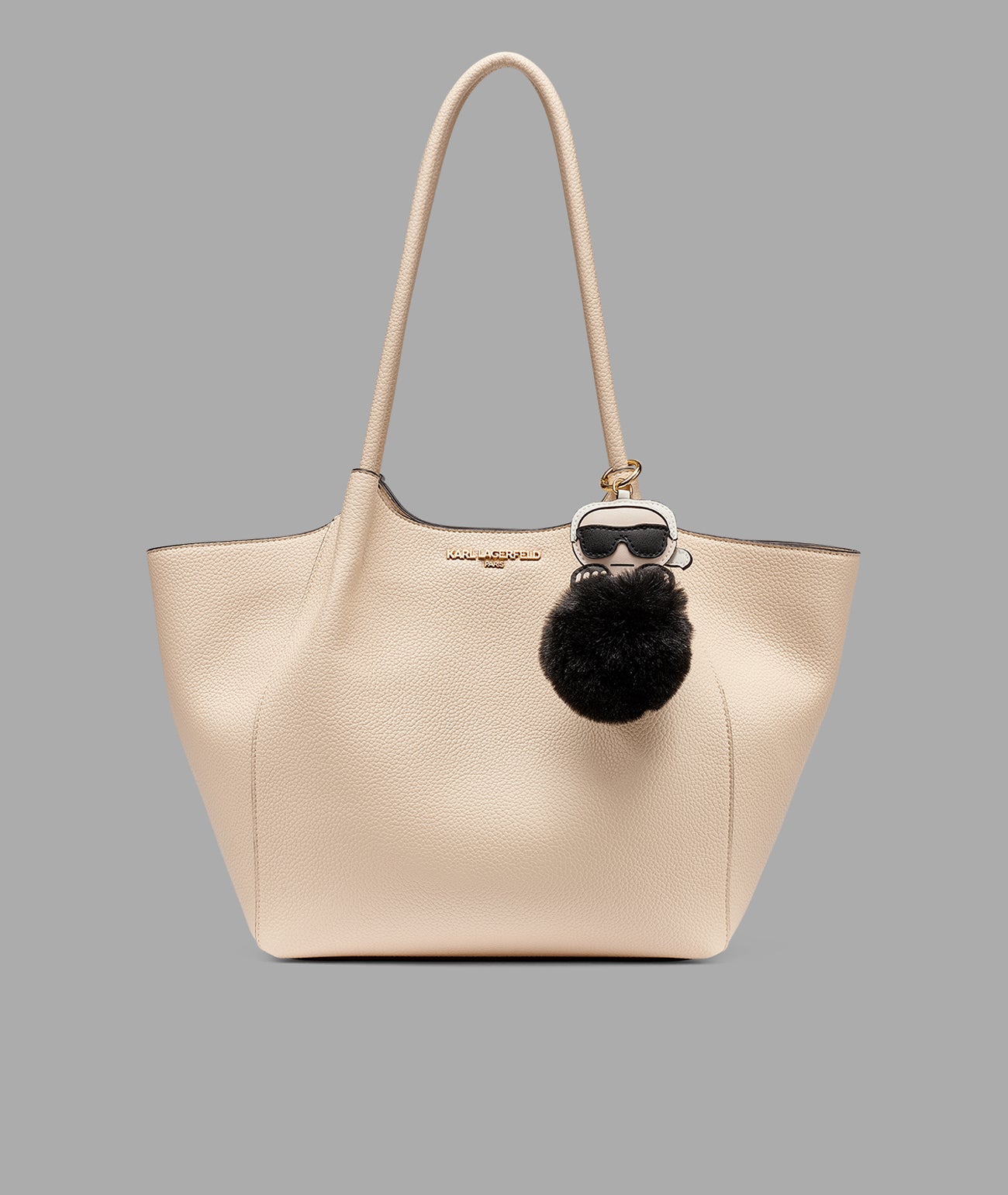 CROIX TOTE WITH KARL POM VIEW 1