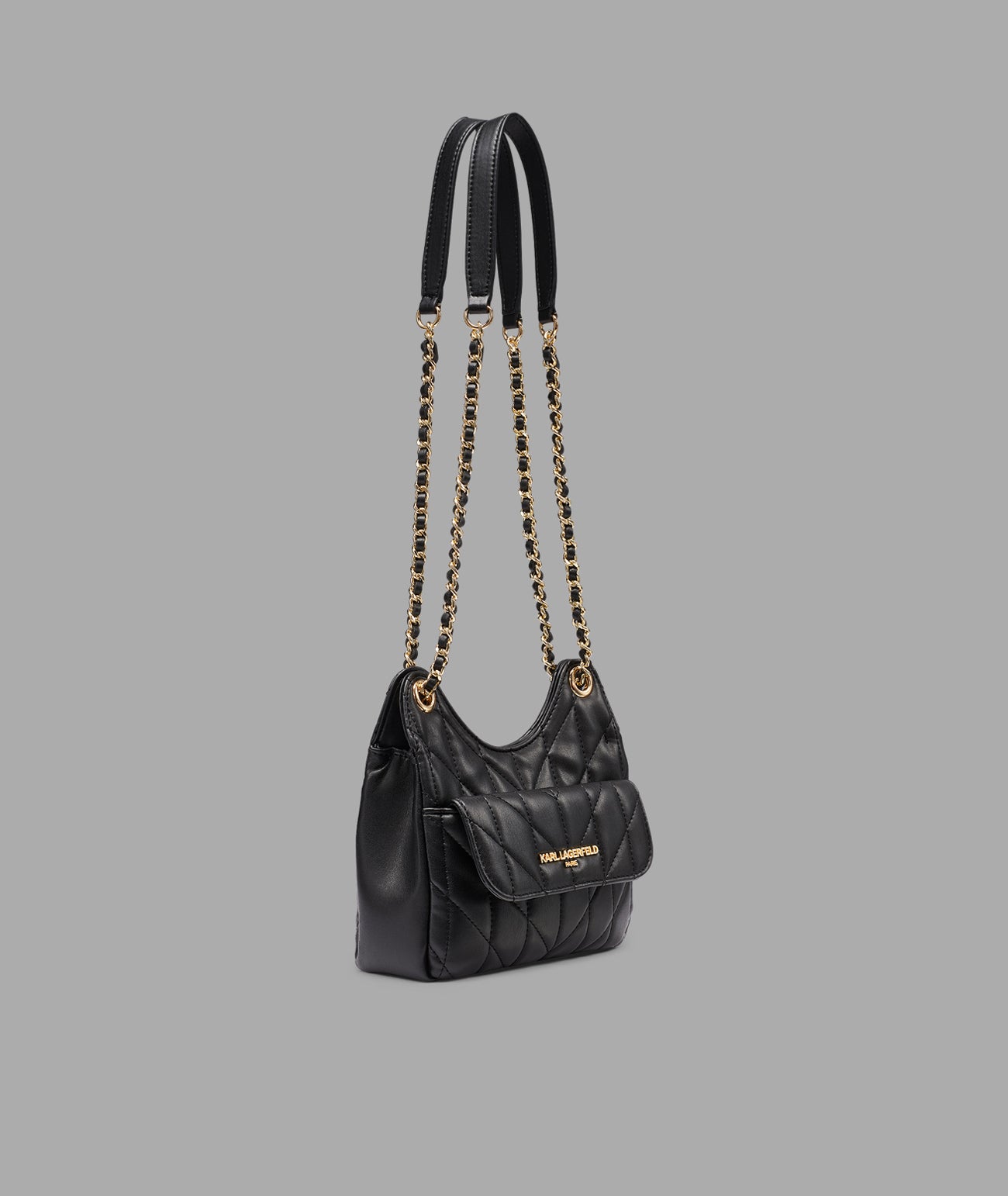 JANE QUILTED SHOULDER BLACK VIEW 2
