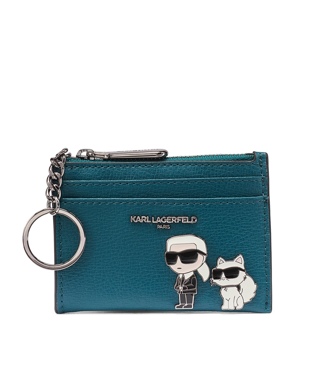CARD CASE DUO EURO PIN WHITE VIEW 1