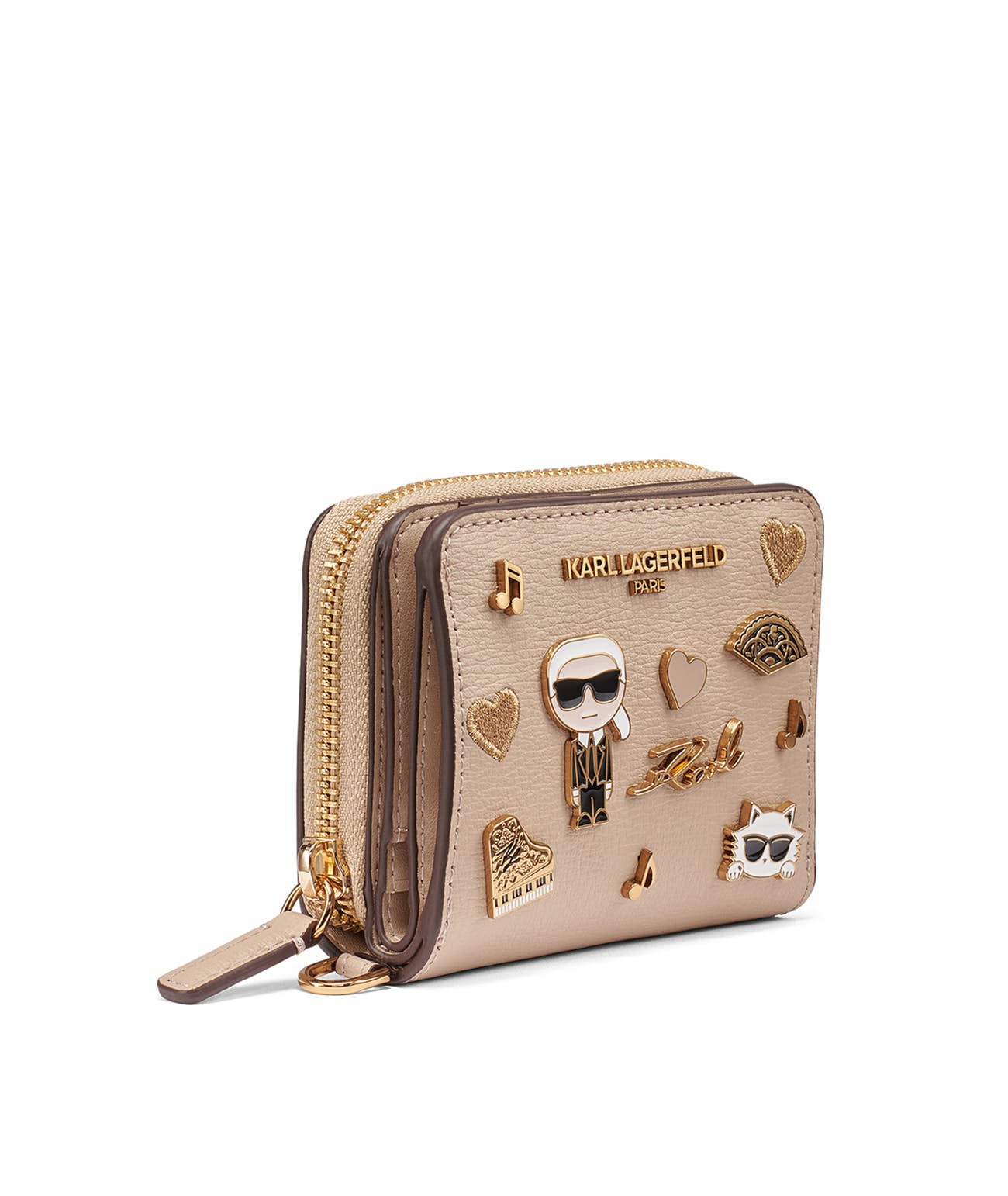 SMALL ZIP WALLET WITH CATE PINS VIEW 2
