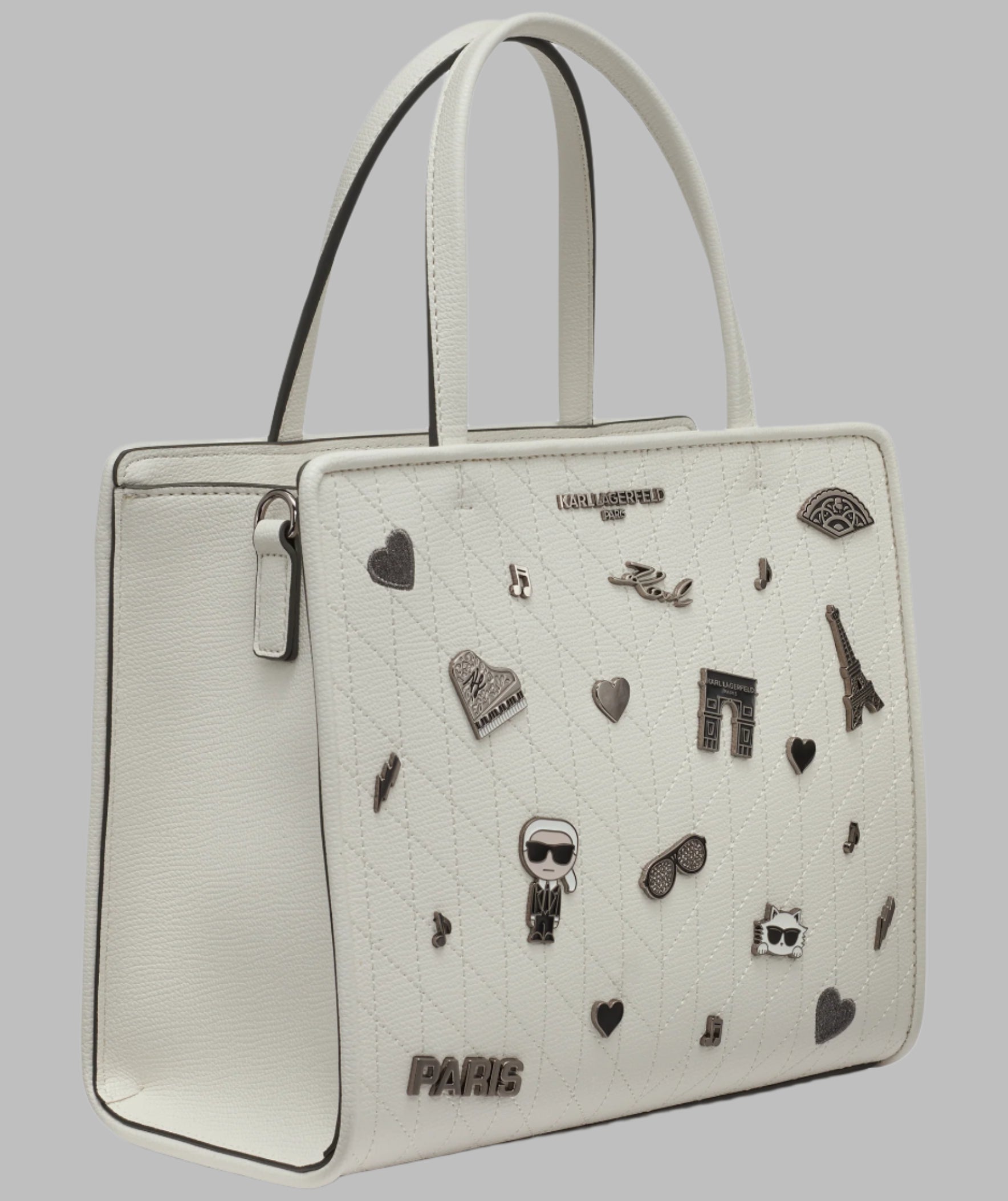KARL LAGERFELD ブラウンレザー ビジネスバッグ Karl Lagerfeld Maybelle Crossbody Camera Bag Womens Brown Logo