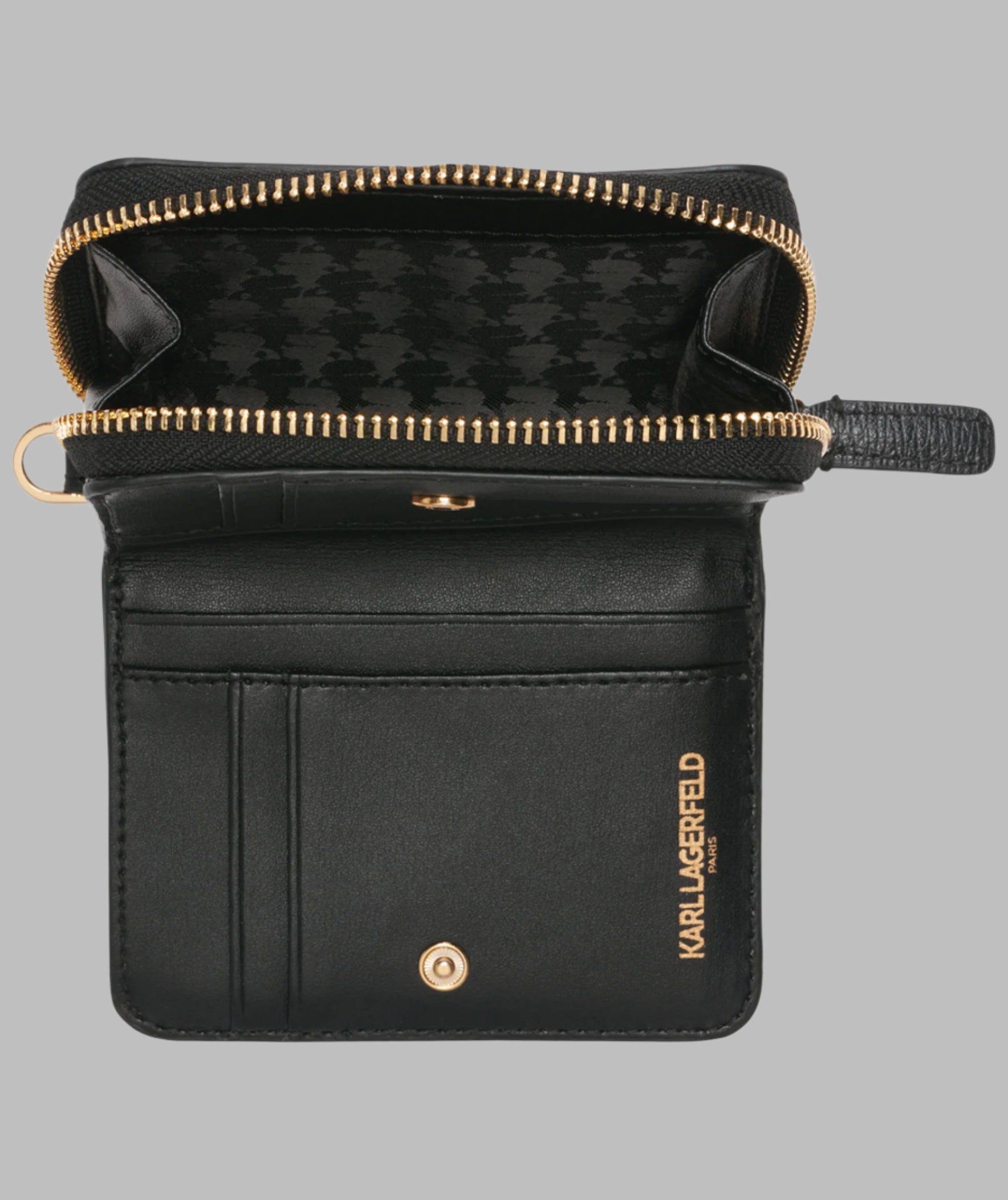 SMALL ZIP WALLET WITH PINS VIEW 4 | Women's Sale