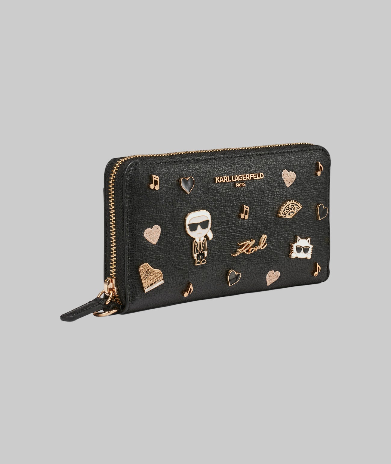 Large Zip Wallet With Pins | Wallets | Karl Lagerfeld Paris