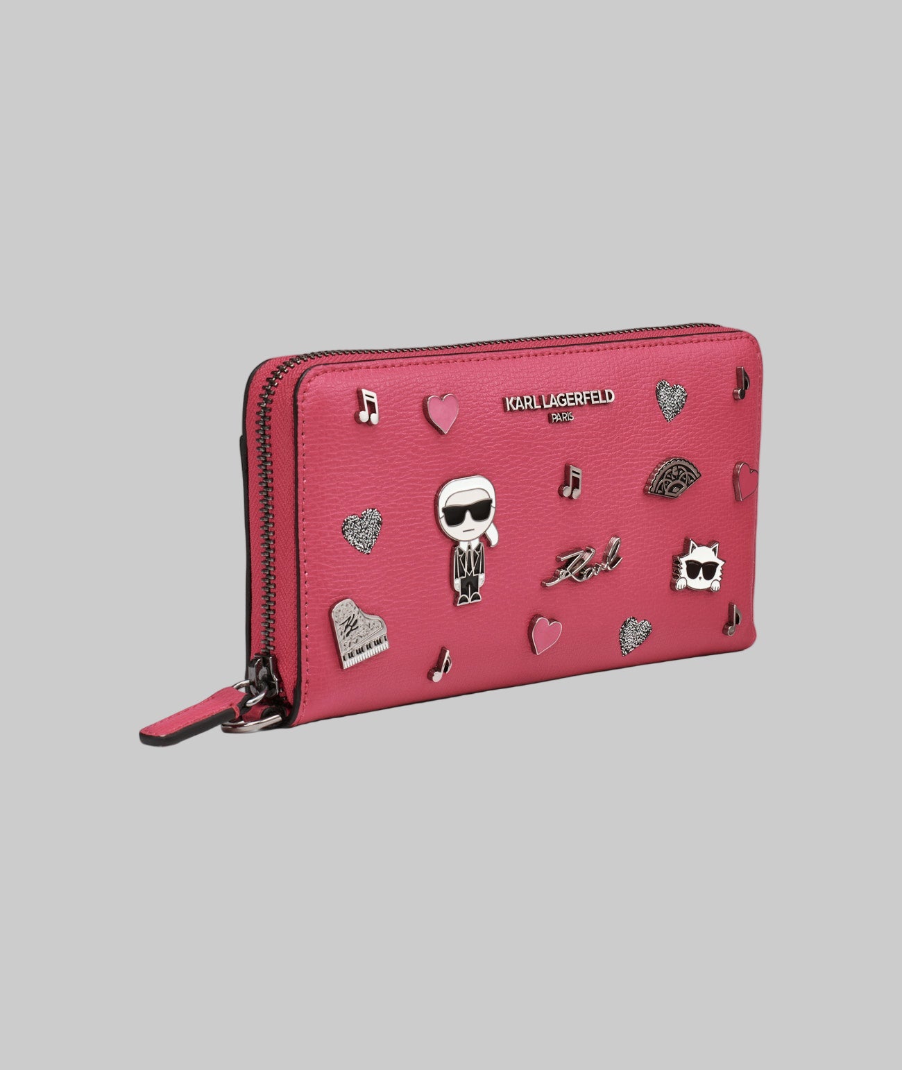 Large Zip Wallet With Pins | Wallets | Karl Lagerfeld Paris