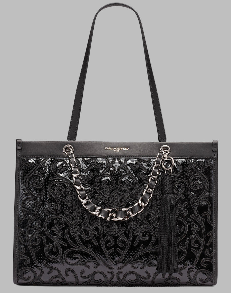 Savoie Large Leather Tote | Totes | Karl Lagerfeld Paris