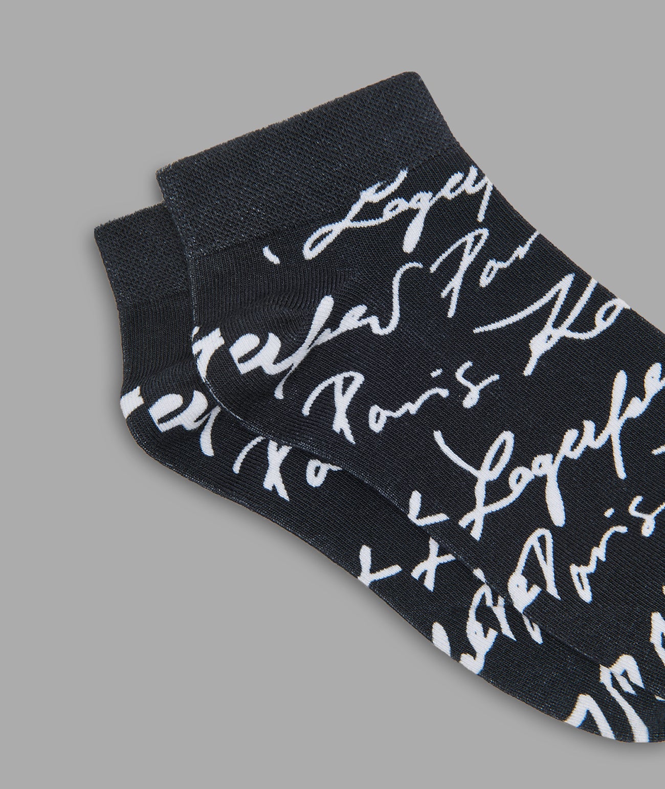 KARL SCRIPT ANKLE SOCKS 3-PACK VIEW 3 | Women's Accessories