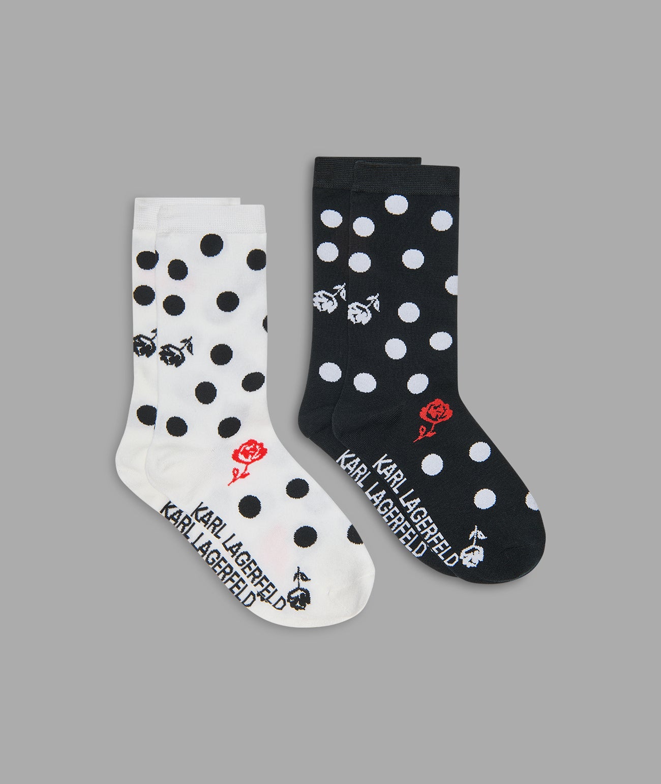 POLKA DOT CREW SOCKS 2-PACK View 1 | Women's Accessories