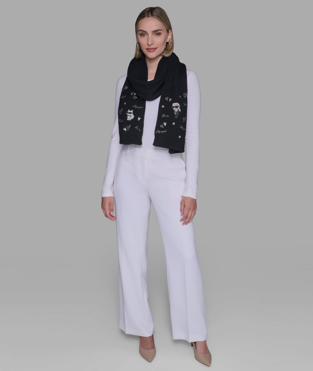 KARL ICONS SCARF VIEW 5 | Women's Sale