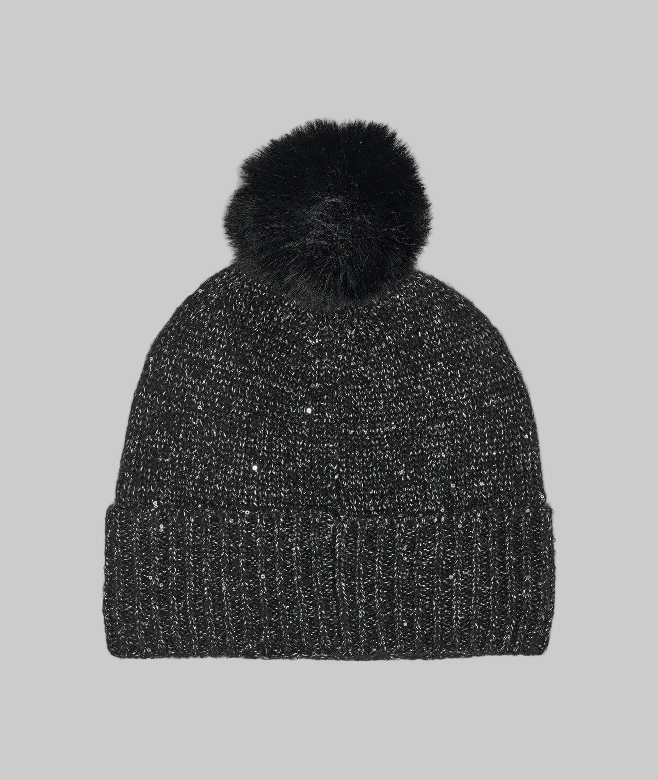 Sequin Faux Fur Pom Hat | Karl Lagerfeld Paris