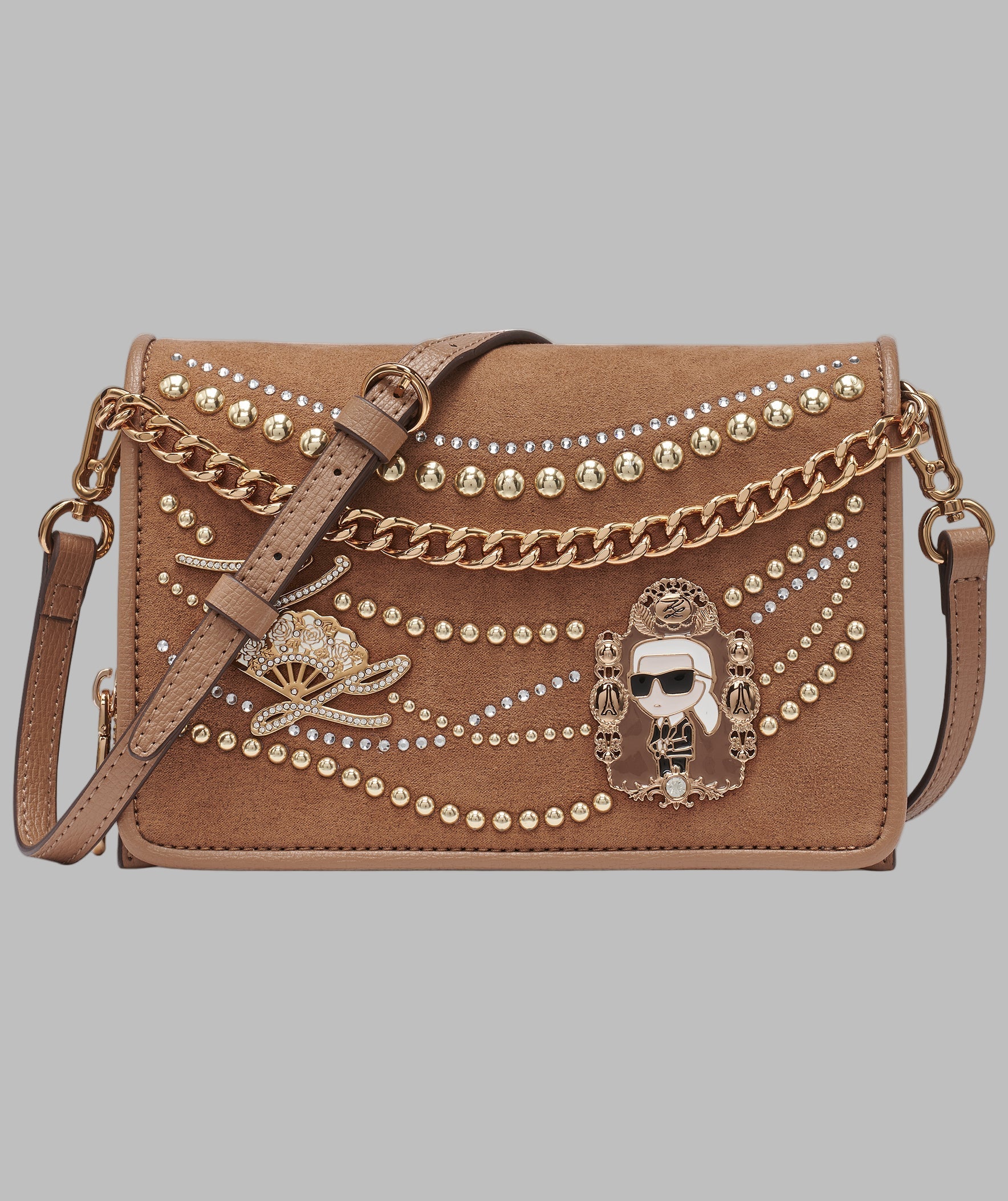 LOURDES SUEDE FLAP CROSSBODY View 1