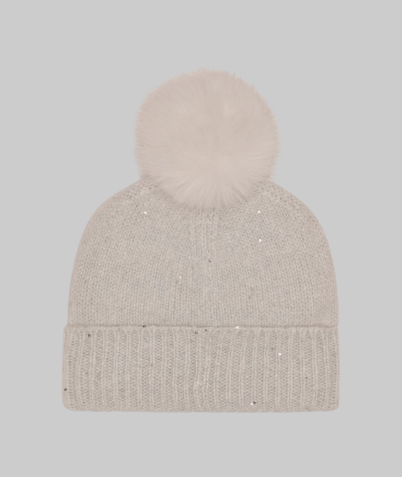 Sequin Faux Fur Pom Hat | Karl Lagerfeld Paris