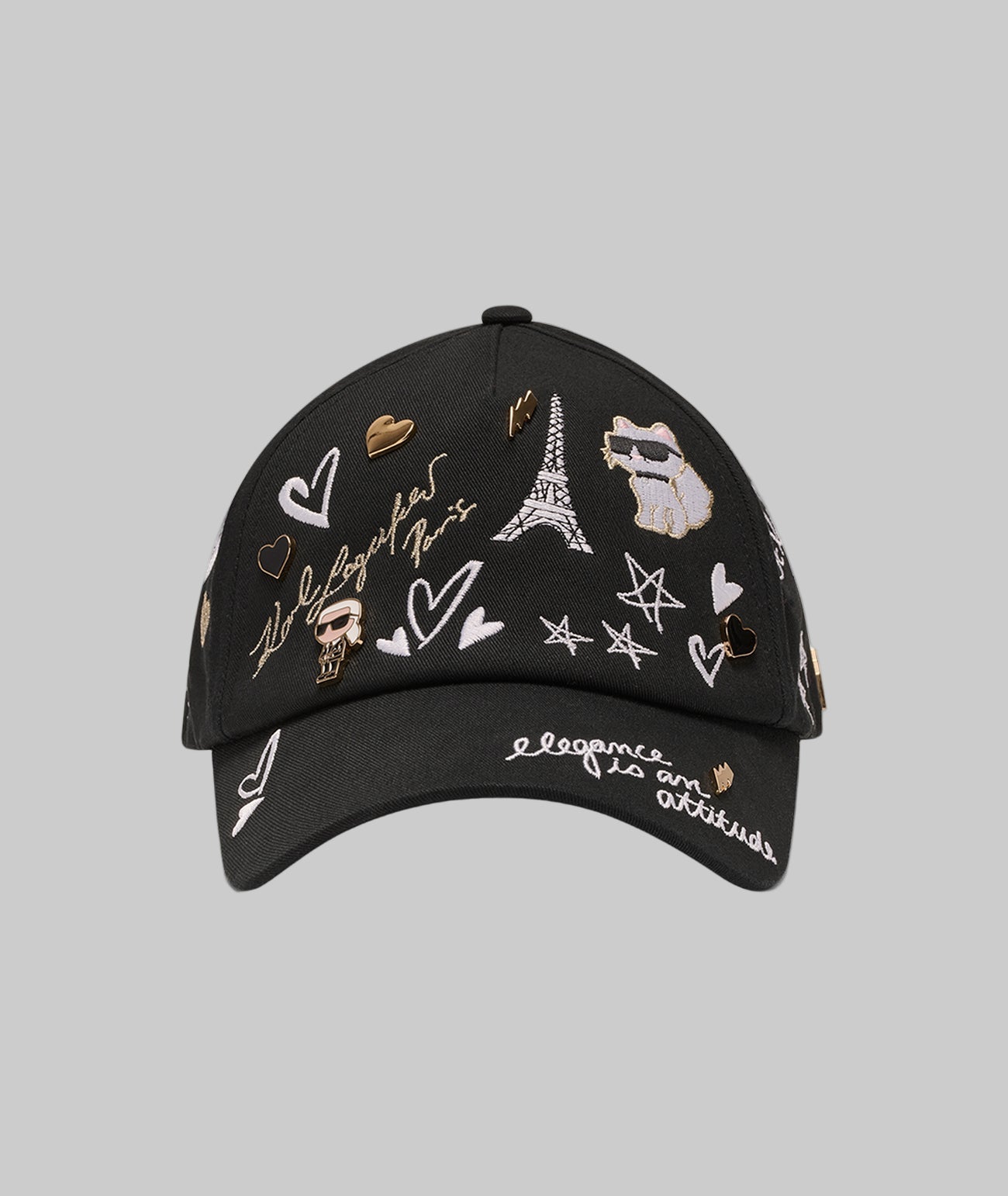 Karl Lagerfeld Paris CATE PINS BASEBALL CAP - Hats - BeyondStyle