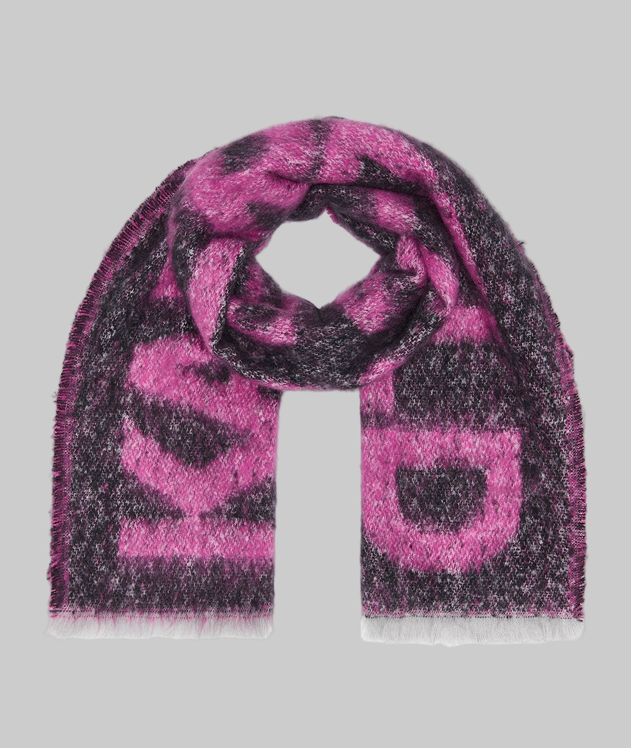 Logo Fluffy Blanket Scarf Karl Lagerfeld Paris - Main Image