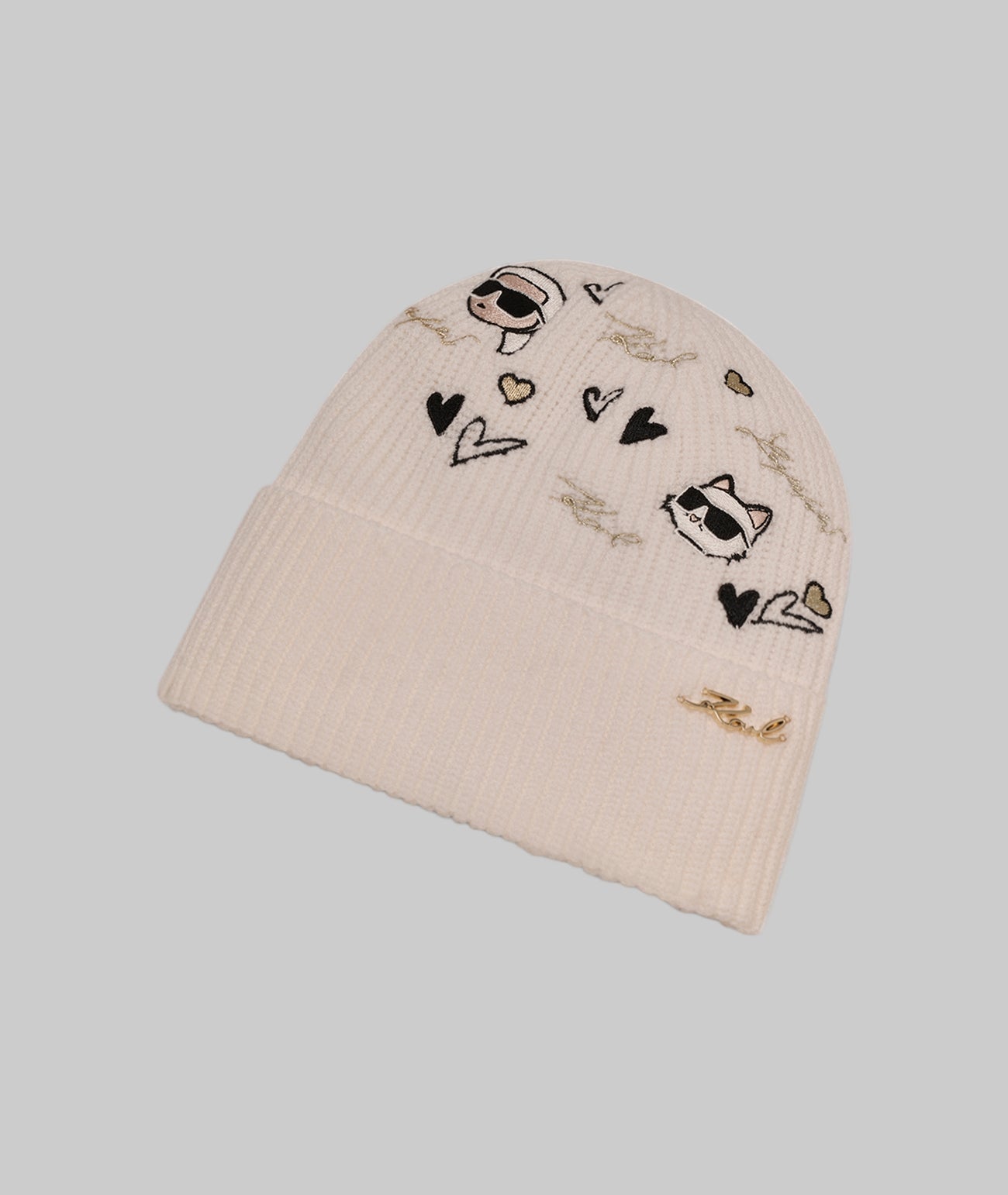 KARL ICONS KUFF BEANIE VIEW 3 | Women's Accessories