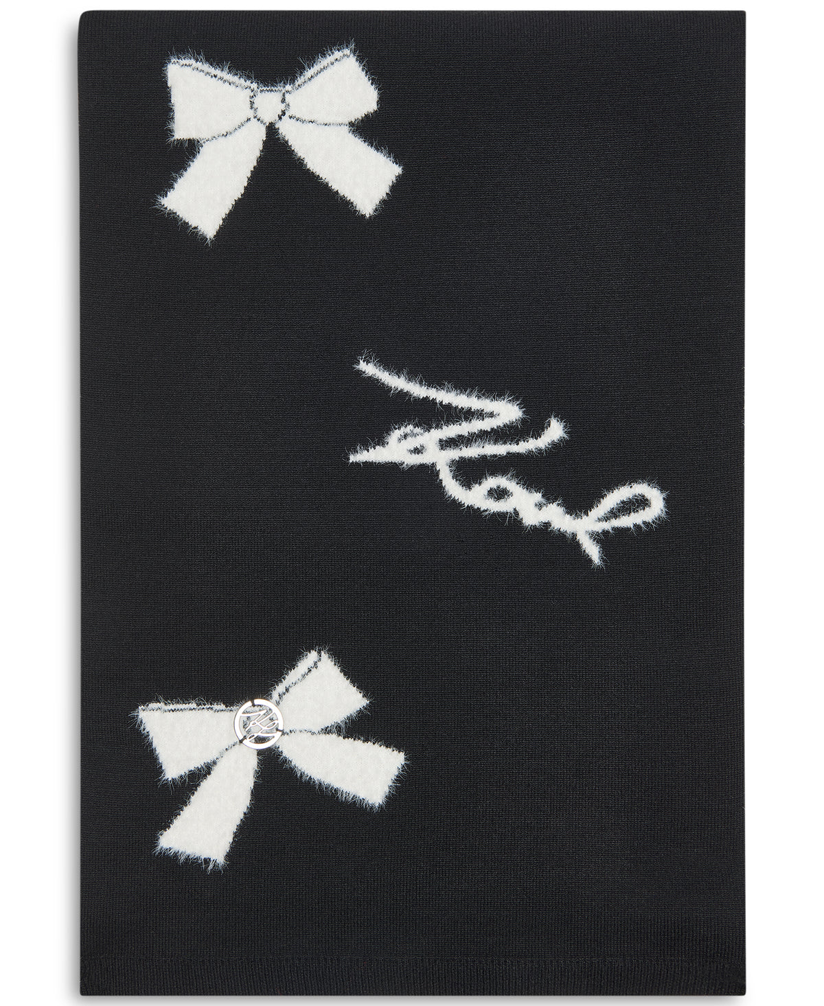 FUZZY BOWS SCARF VIEW 3 | Holiday Sale