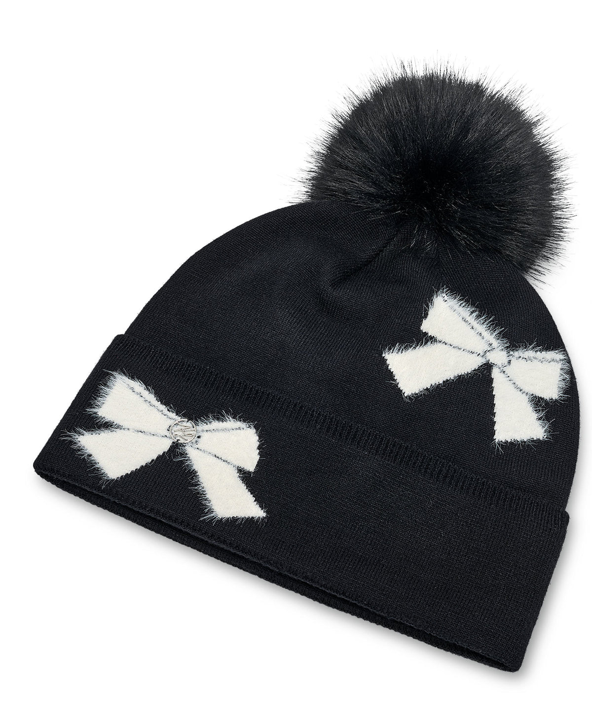 FUZZY BOWS BEANIE VIEW 2