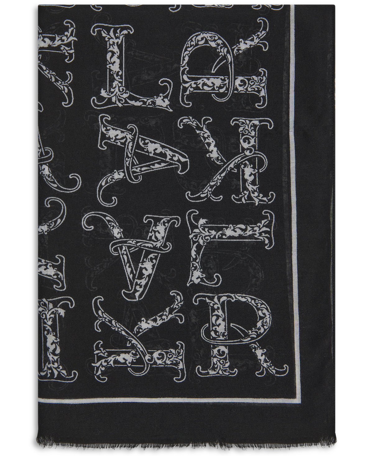 LOGO OVERSIZE WRAP SCARF VIEW 3