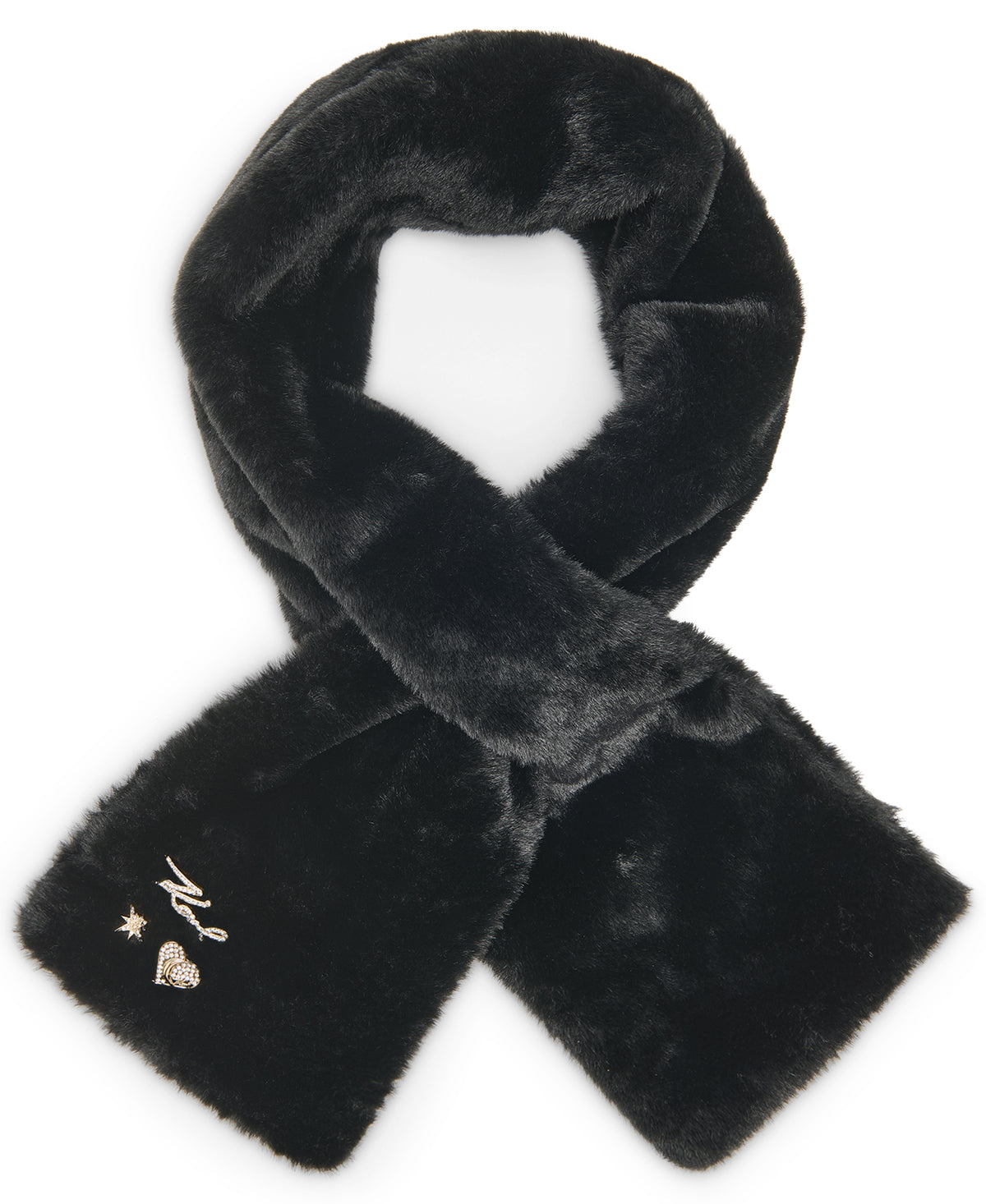 FAUX FUR PULL THROUGH SCARF VIEW 1