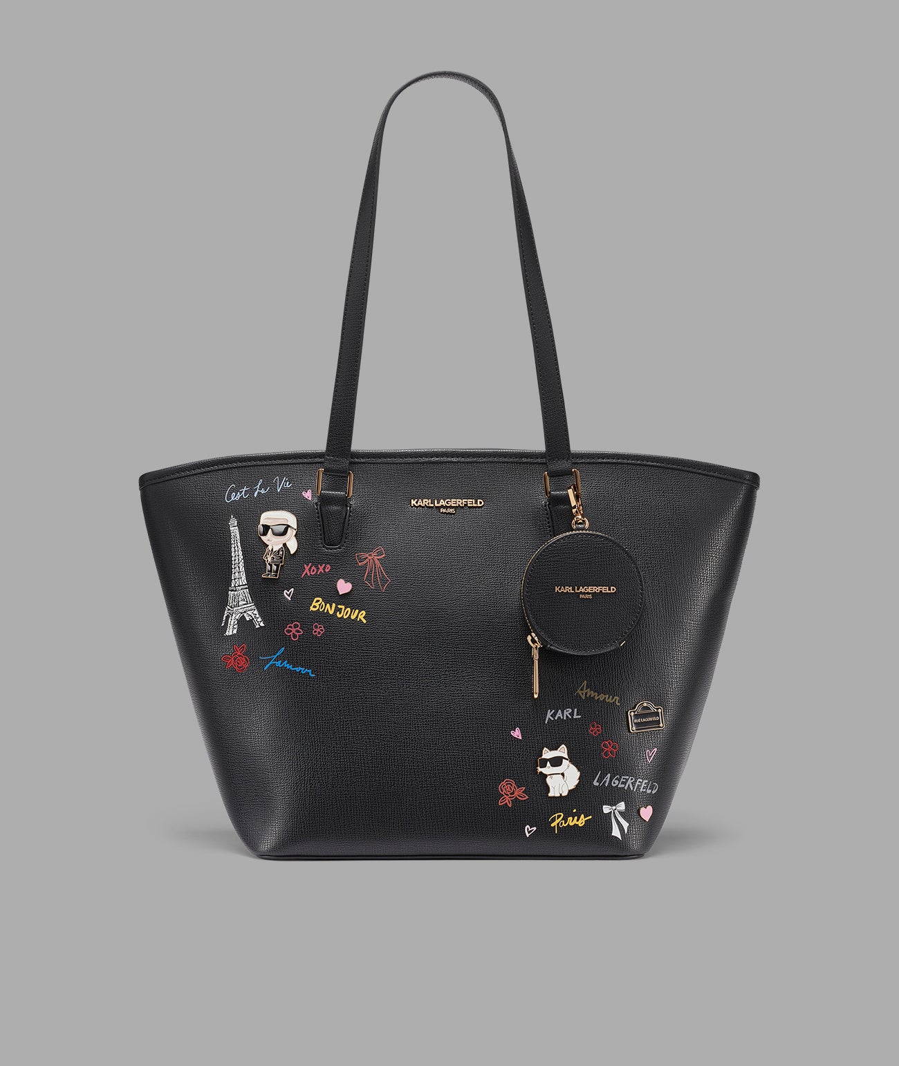 ADELE TOTE WITH KARL ART View 1 | Women's Totes