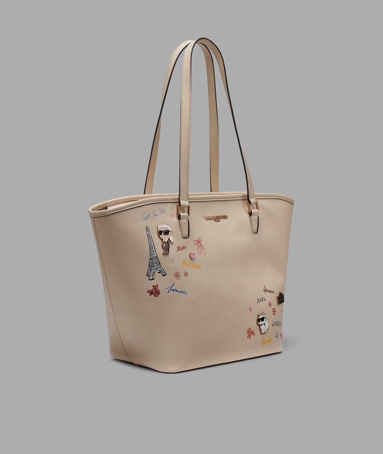 ADELE TOTE WITH KARL ART View 2 | Women's Totes