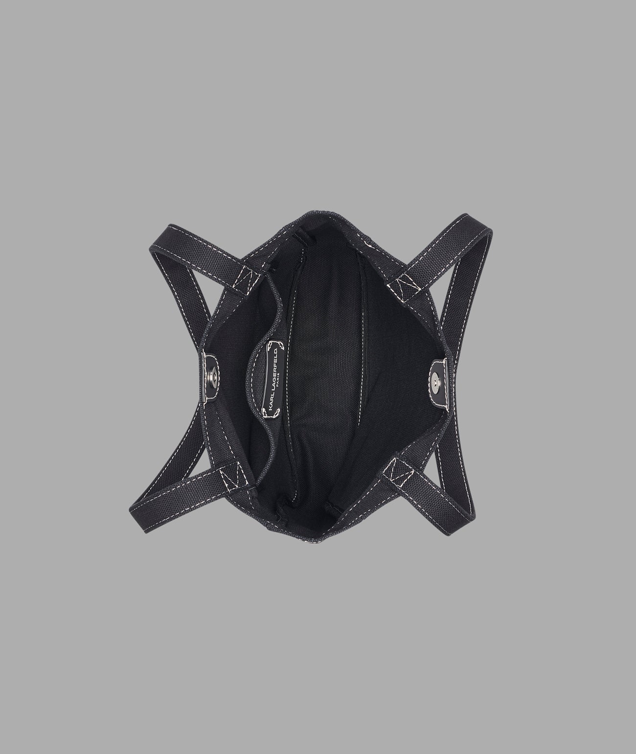 CANNES KARL & CHOUPETTE PHOTOSHOOT CANVAS TOTE VIEW 4 | Women's Totes