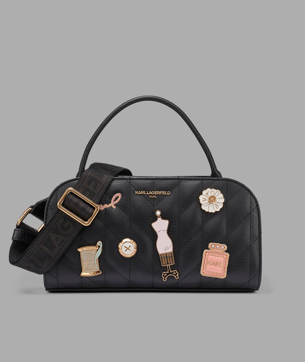 Maybelle Satchel With Pins And Contrast Trim | Crossbodies