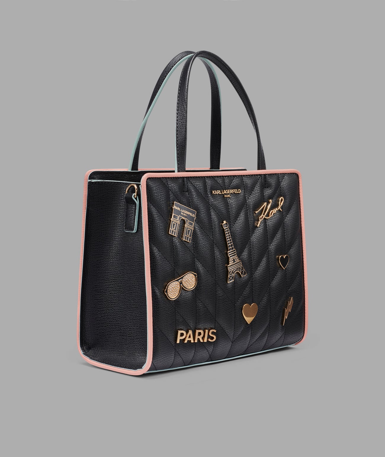 Maybelle Satchel With Pins And Contrast Trim | Crossbodies