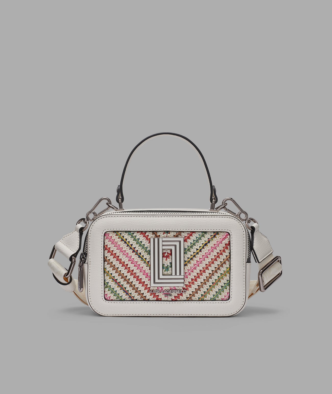 Simone Raffia Crossbody | Crossbodies & Satchels | Karl Lagerfeld