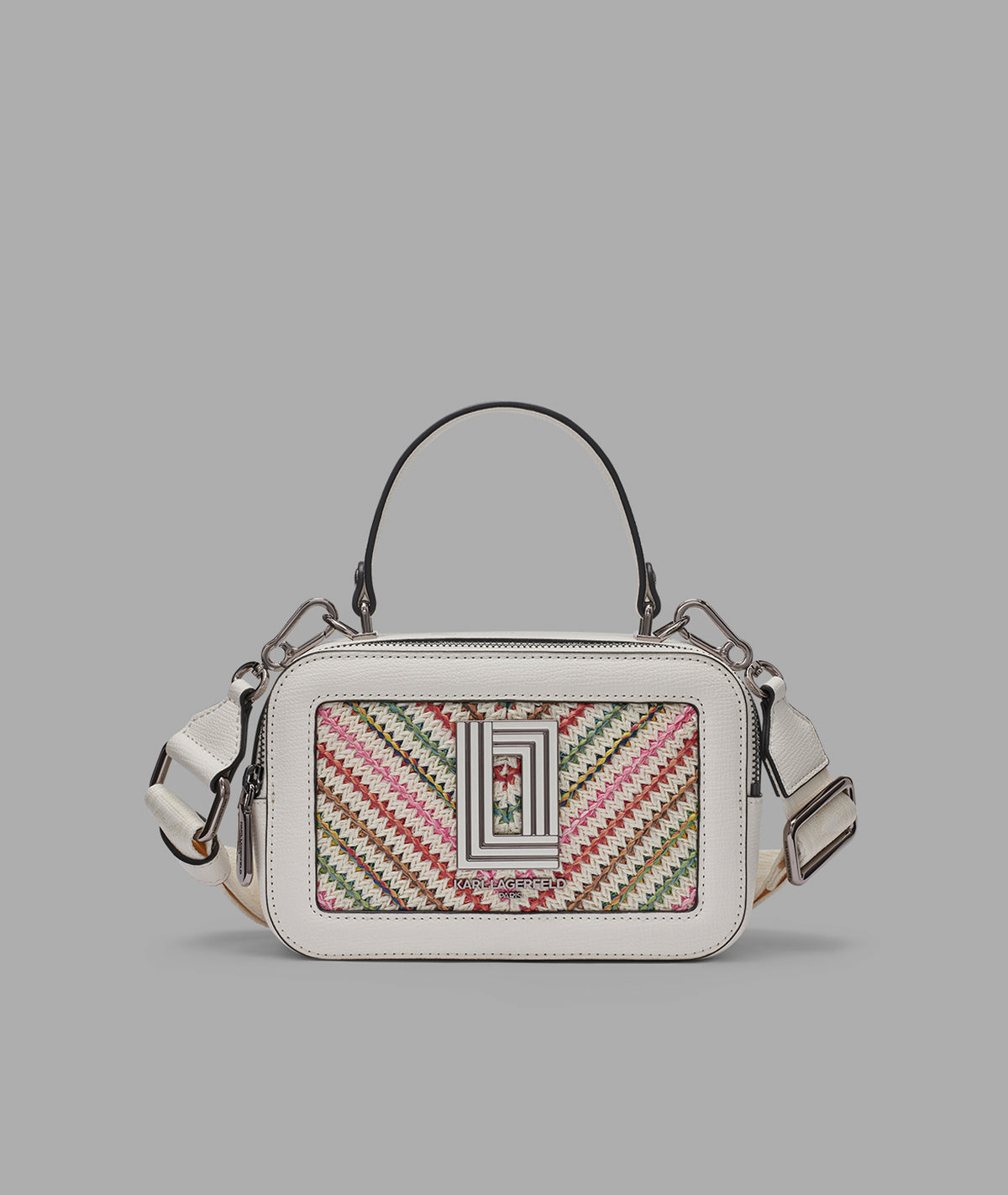 Simone Raffia Crossbody | Crossbodies & Satchels | Karl Lagerfeld Paris
