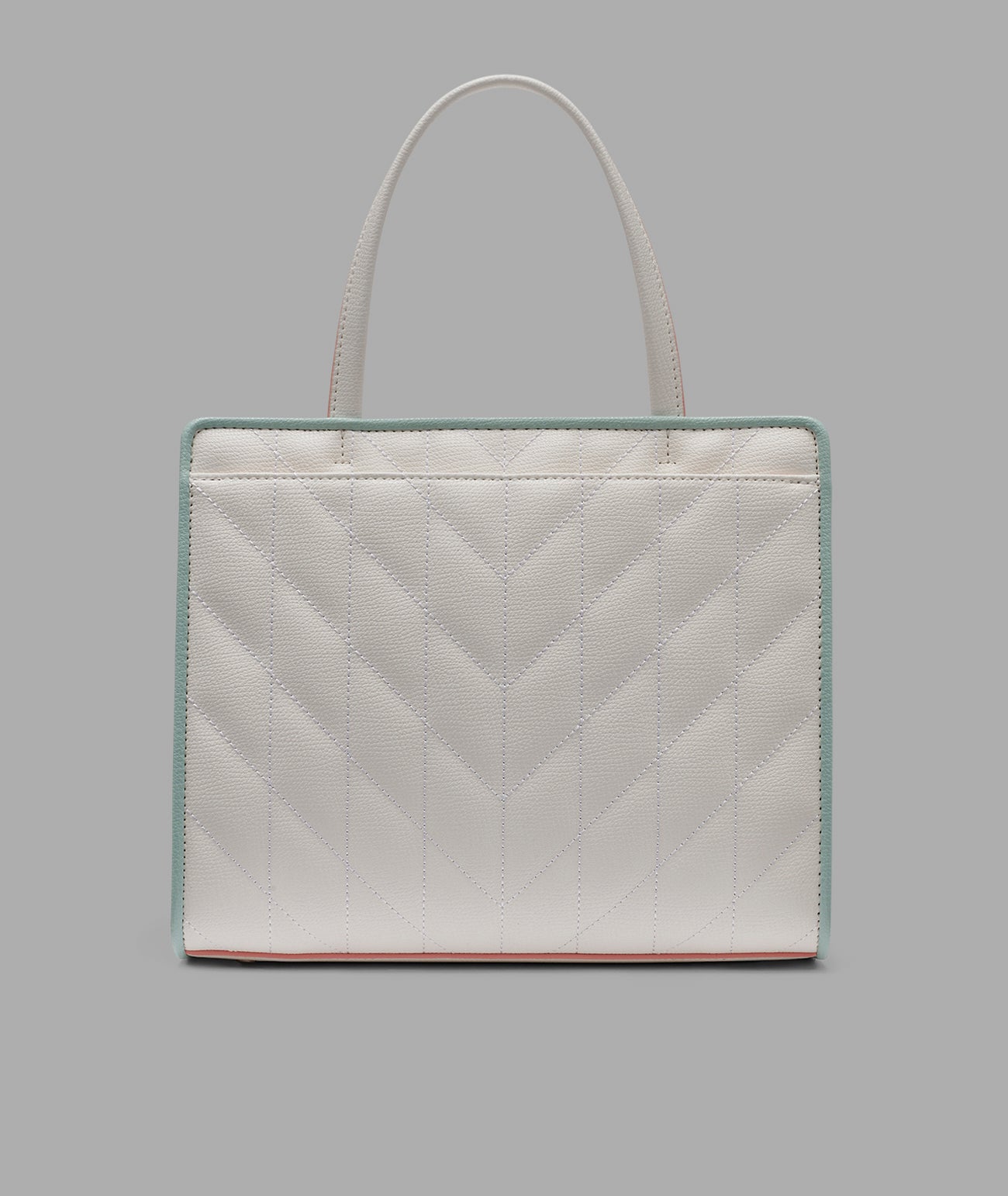 MAYBELLE SATCHEL WITH PINS AND CONTRAST TRIM VIEW 3 | Women's Crossbody Bags