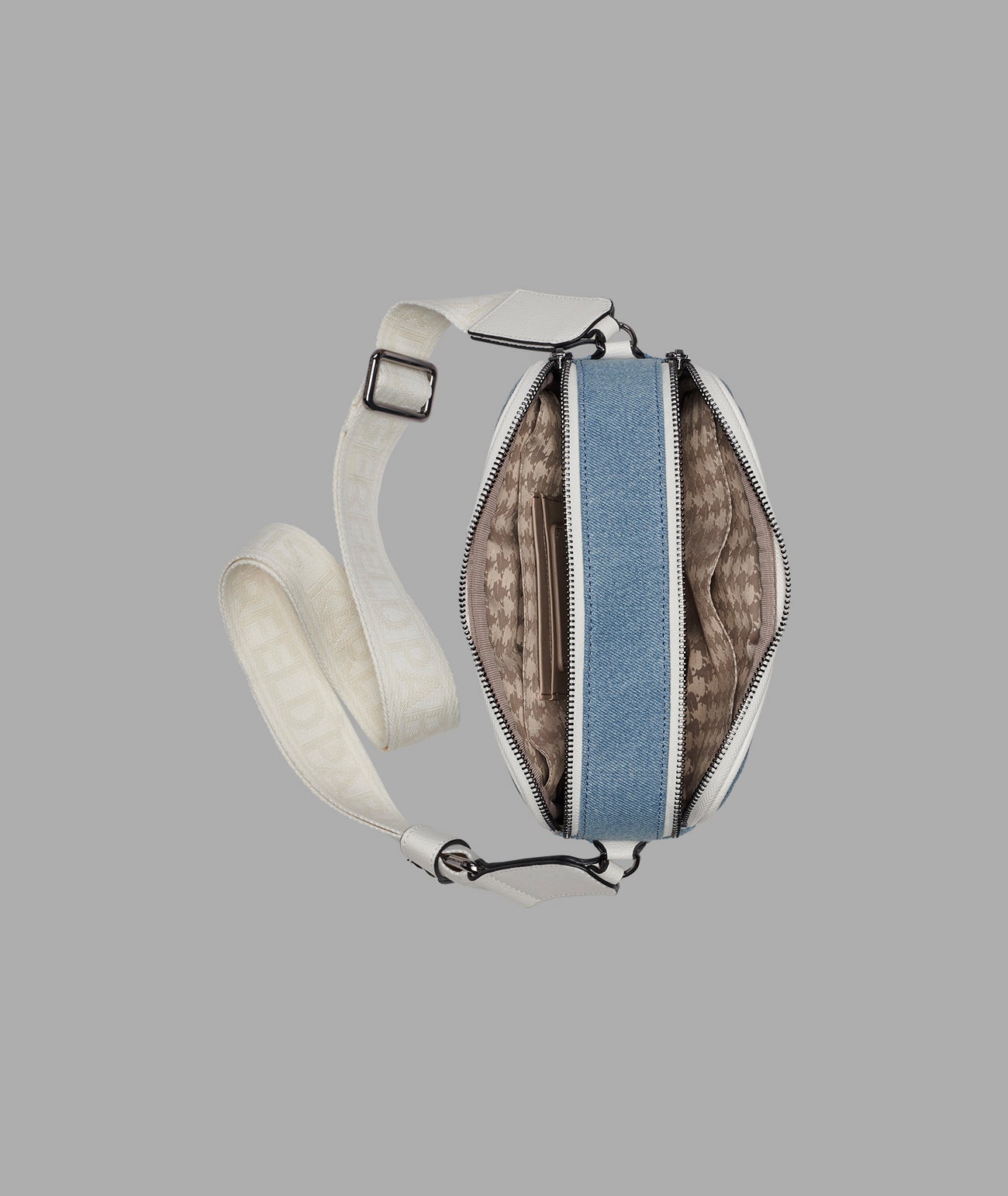 Maybelle Denim Crossbody With Paris Pins | Crossbodies & Satchels