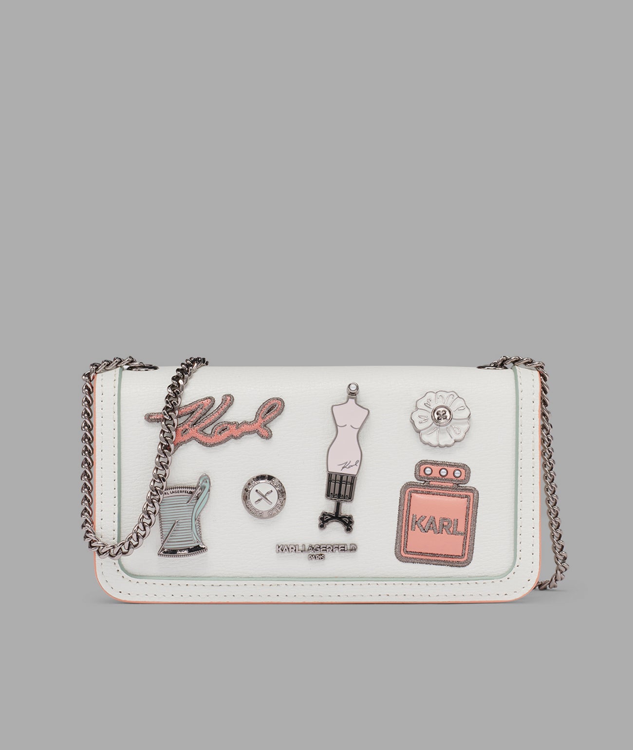 KOSETTE SHOULDER BAG WITH OVERSIZED FASHION PINS View 1 | Women's Shoulder Bags