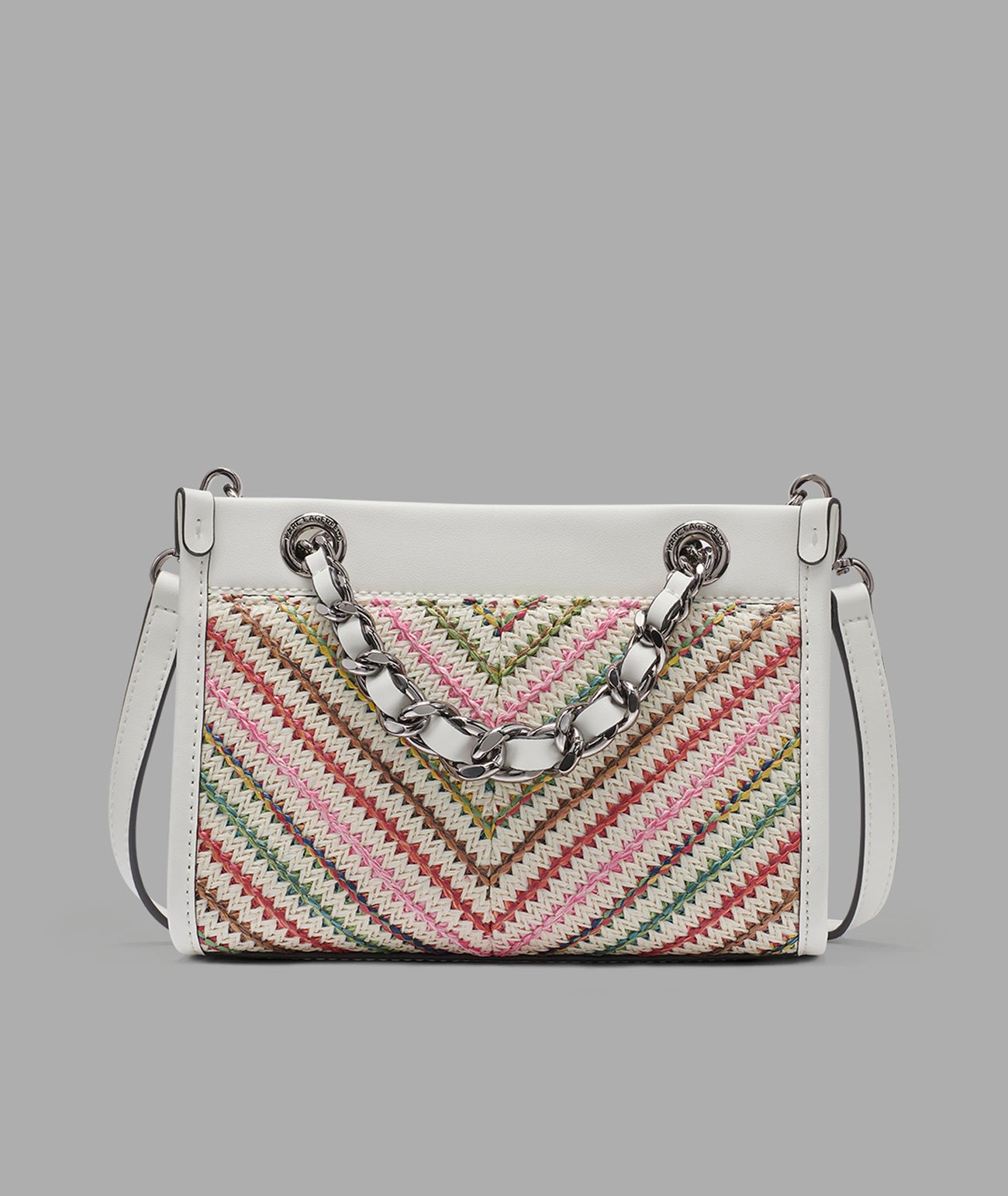 Savoie Raffia Mini Crossbody With Chain Strap | Crossbodies