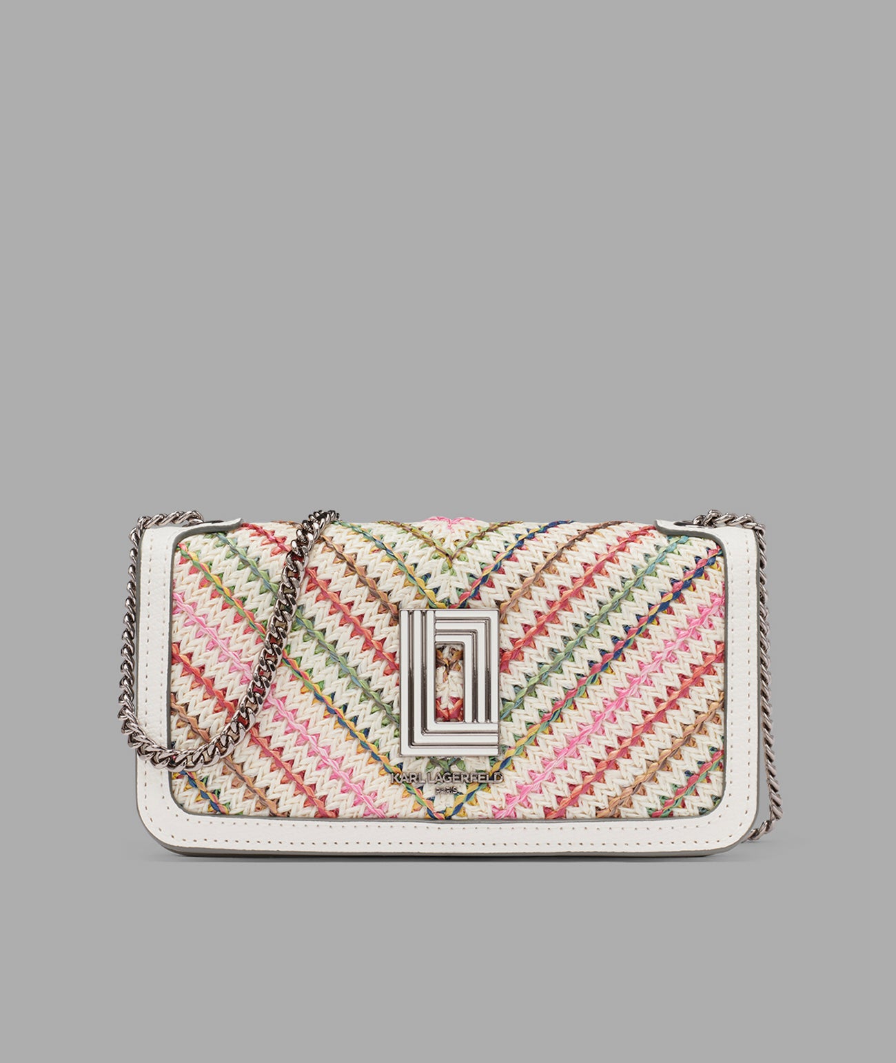 KOSETTE CHEVRON RAFFIA SHOULDER BAG View 1 | Women's Shoulder Bags
