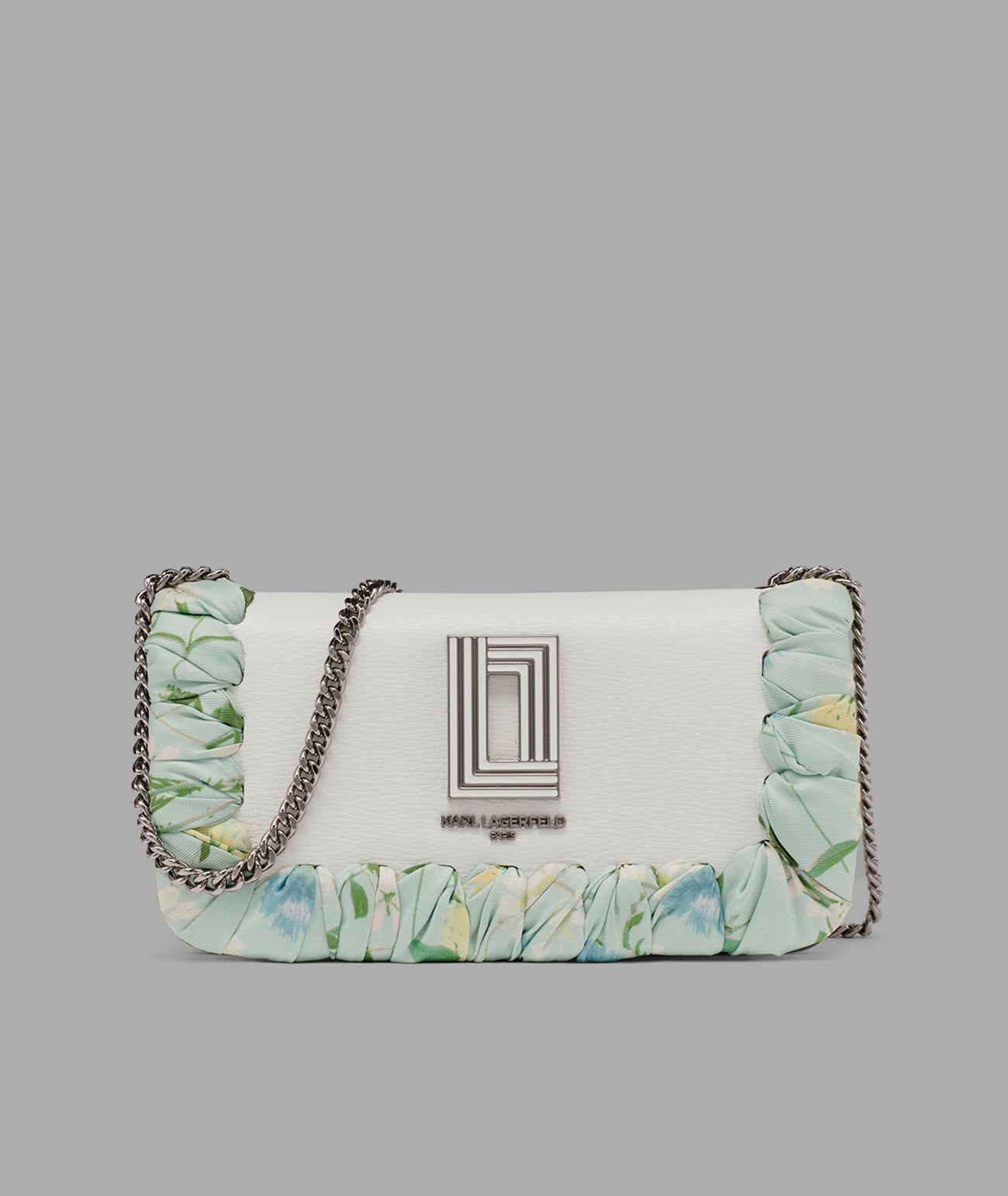 Kosette Shoulder Bag With Floral Scarf | Shoulder Bags | Karl Kosette Shoulder Bag With Floral Scarf | Shoulder Bags | Karl